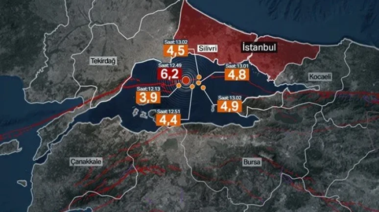 Marmara sallanıyor, insanlar sokaklara doldu taştı