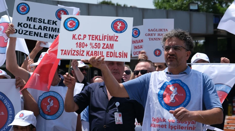 Sağlıkçılar eylemde