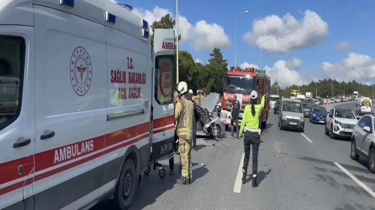 Şile otoyolunda kaza: 4 yaralı