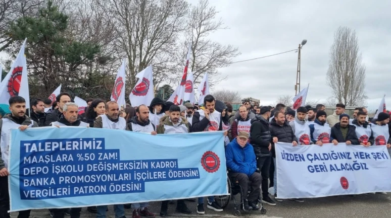 Migros depo işçileri tekrar patronun evinin önüne gideceklerini duyurdu