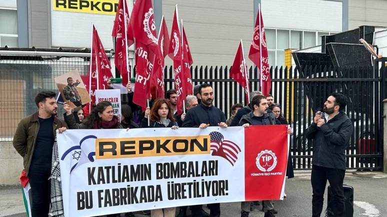 Repkon önünde eylem yaptılar!
