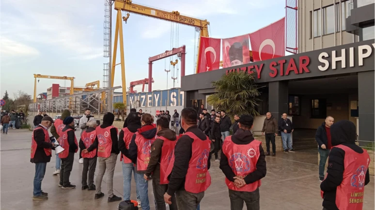 Tuzla’da tersane işçileri zam bekliyor