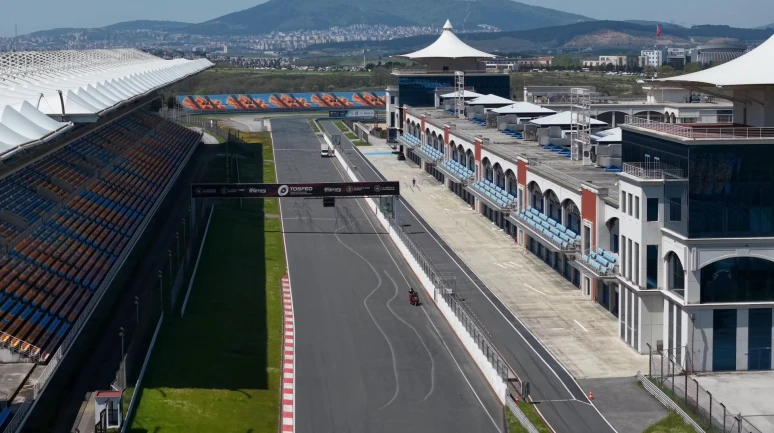 Formula 1 pistinin son hali havadan görüntülendi