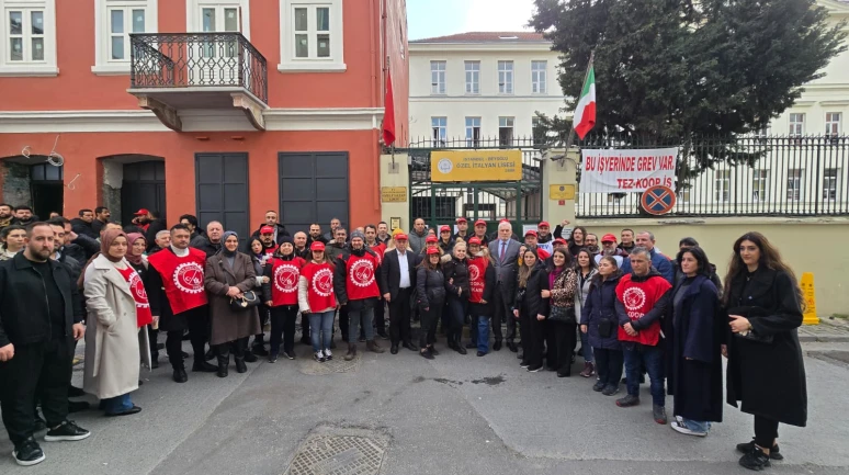 İtalyan Lisesi'nde grev kırıcılığı var