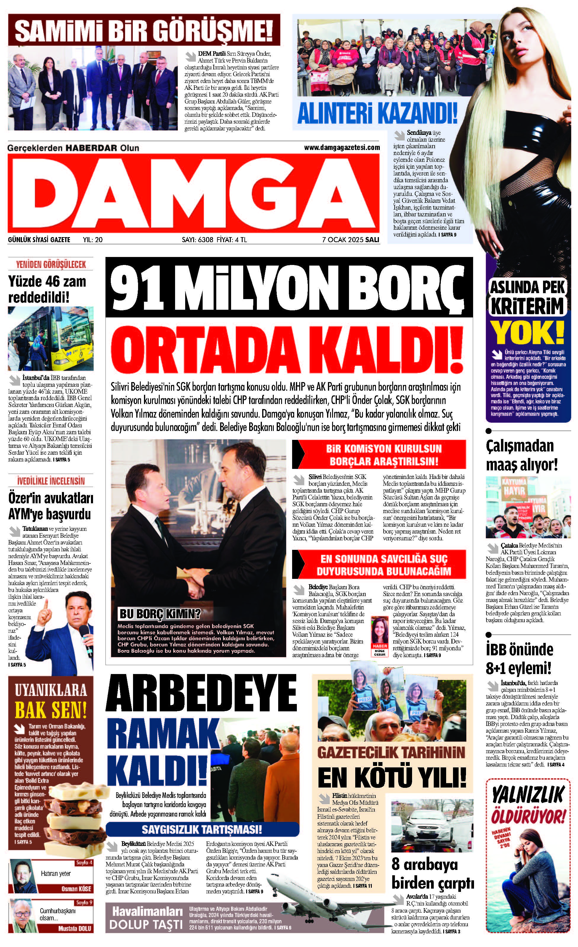 https://www.damgagazetesi.com/DAMGA 7 Ocak 2025 Salı sayfaları