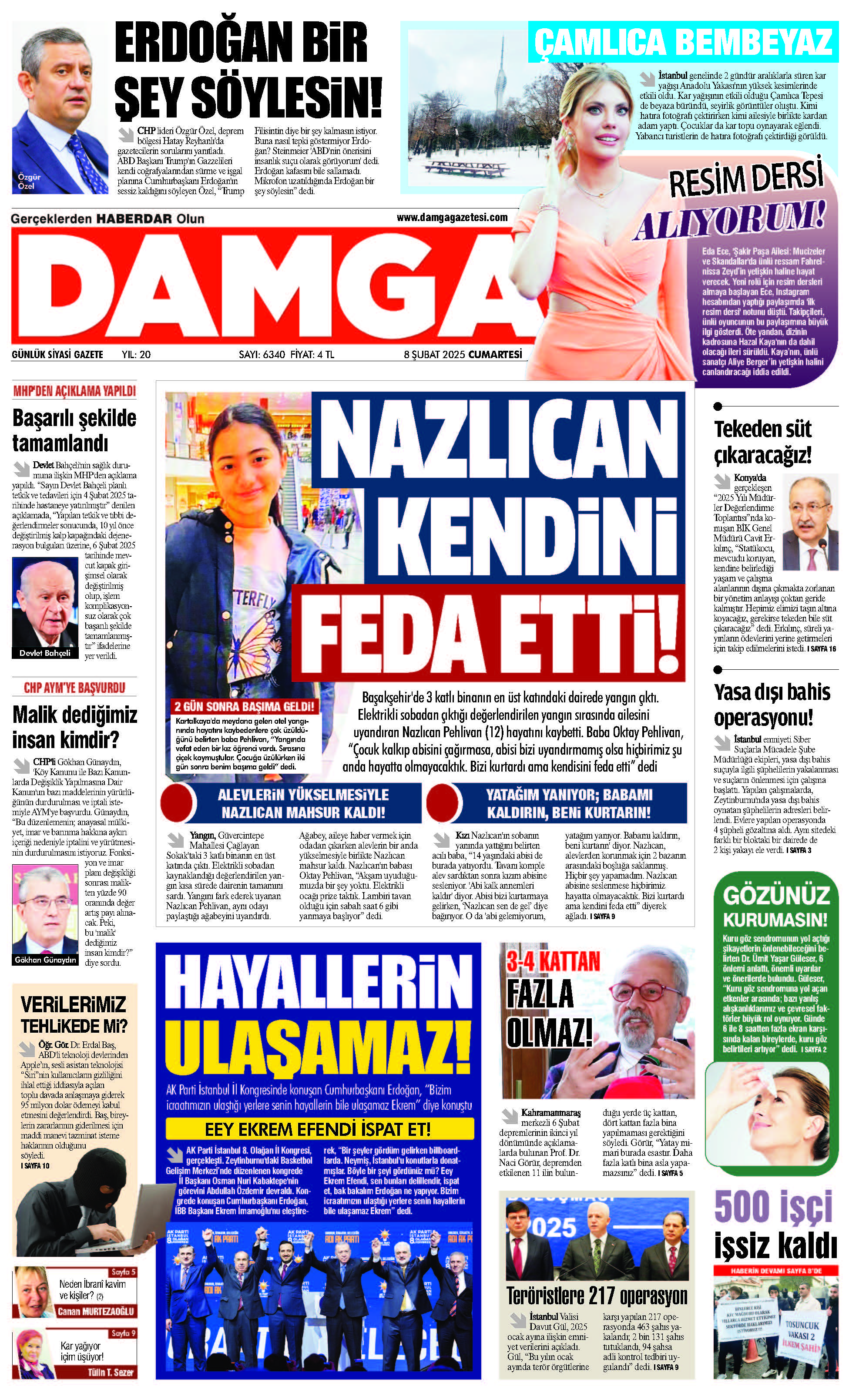 https://www.damgagazetesi.com/DAMGA 8 Şubat 2025 Cumartesi Sayfaları