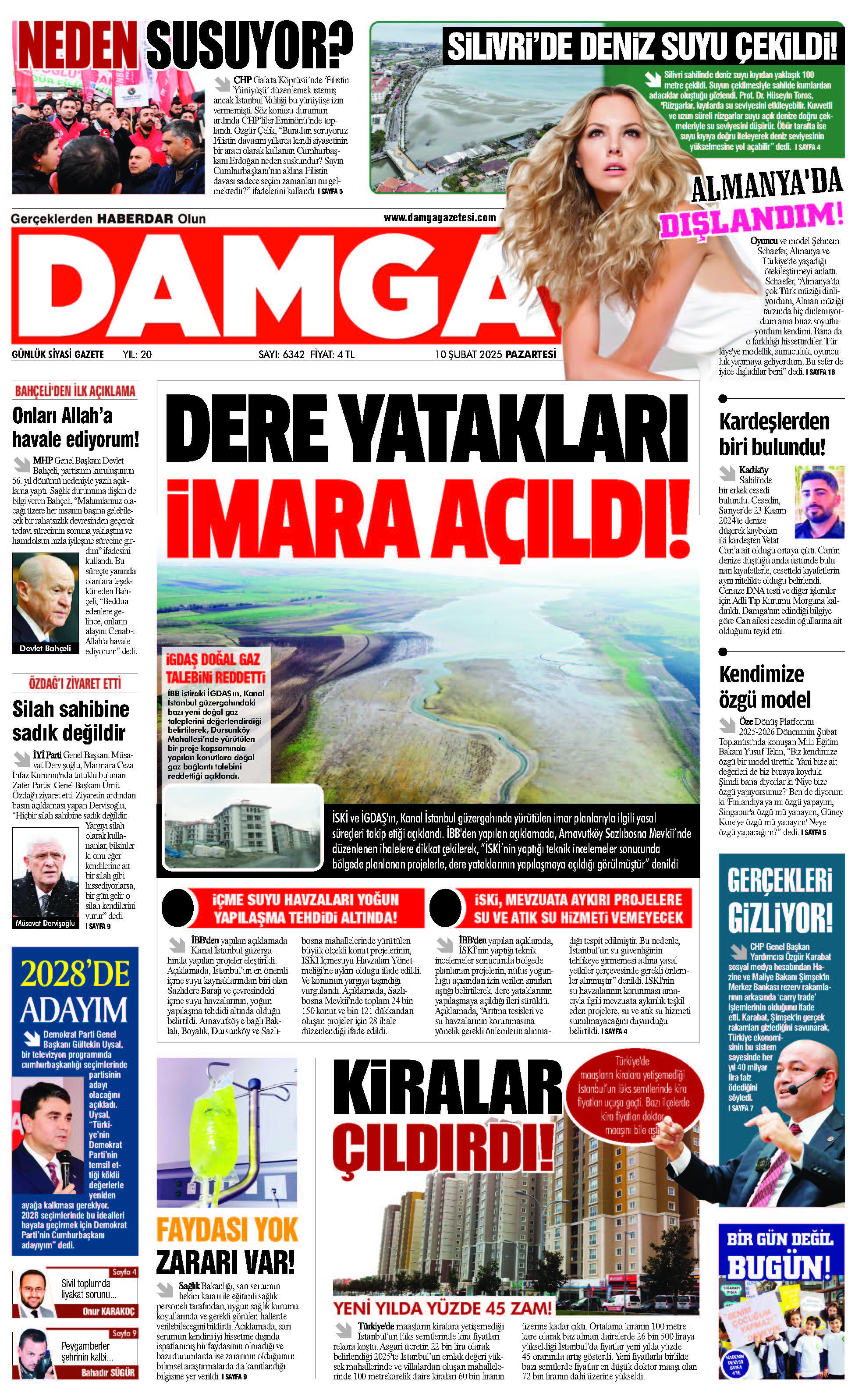 https://www.damgagazetesi.com/DAMGA 10 Şubat 2025 Pazartesi Sayfaları