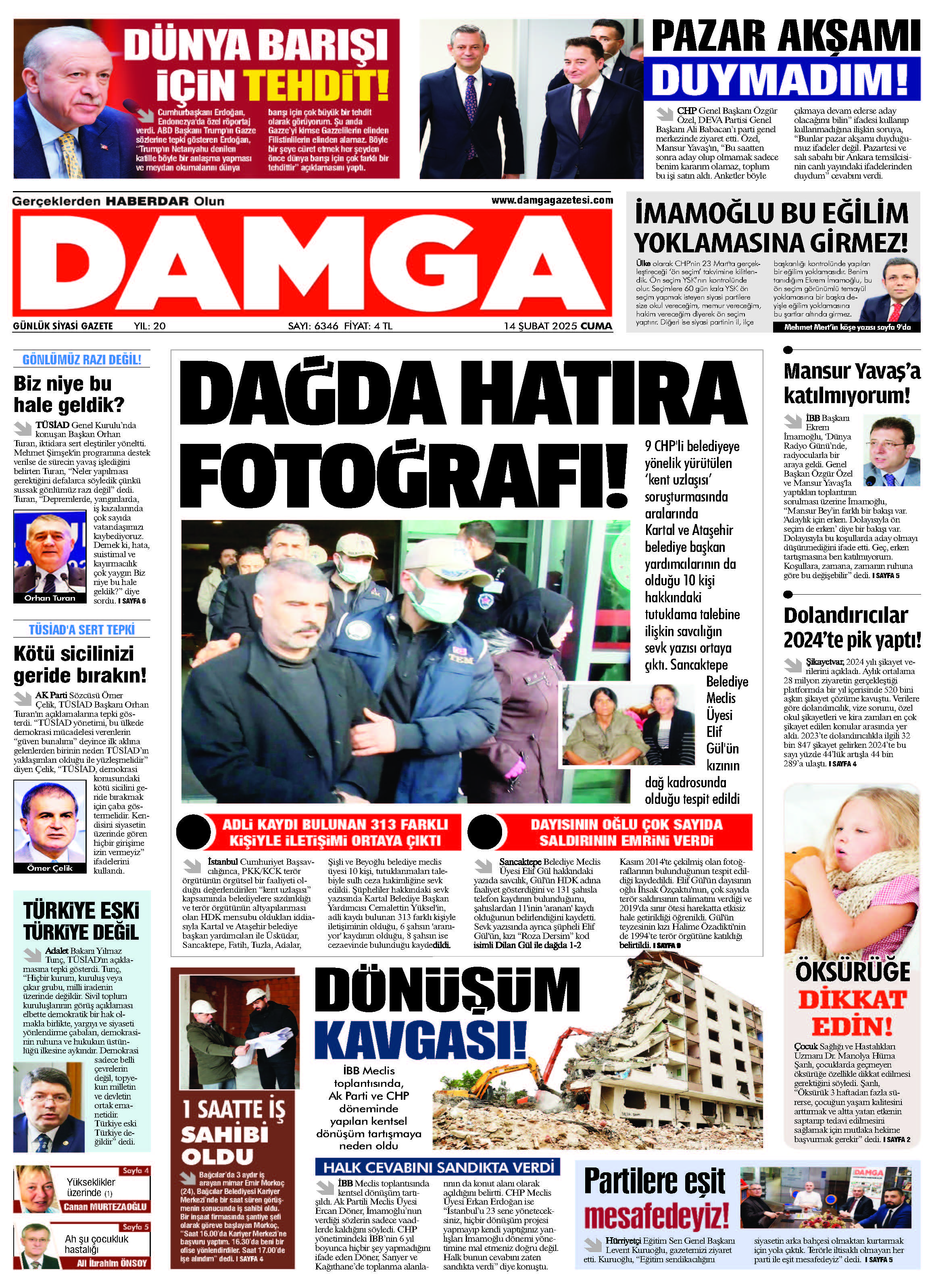 https://www.damgagazetesi.com/DAMGA 14 Şubat 2025 Cuma Sayfaları
