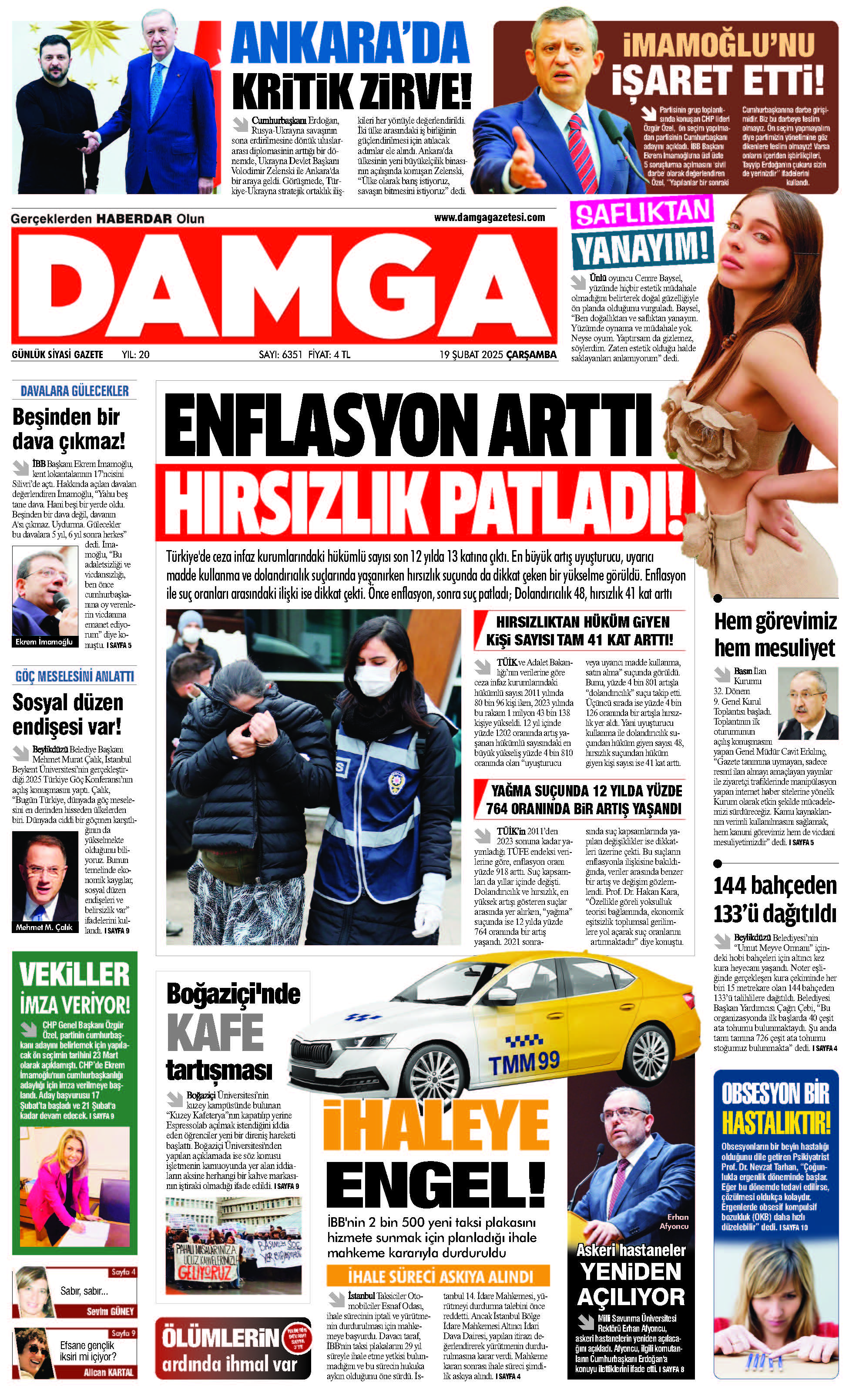 https://www.damgagazetesi.com/DAMGA 19 Şubat 2025 Çarşamba Sayfaları