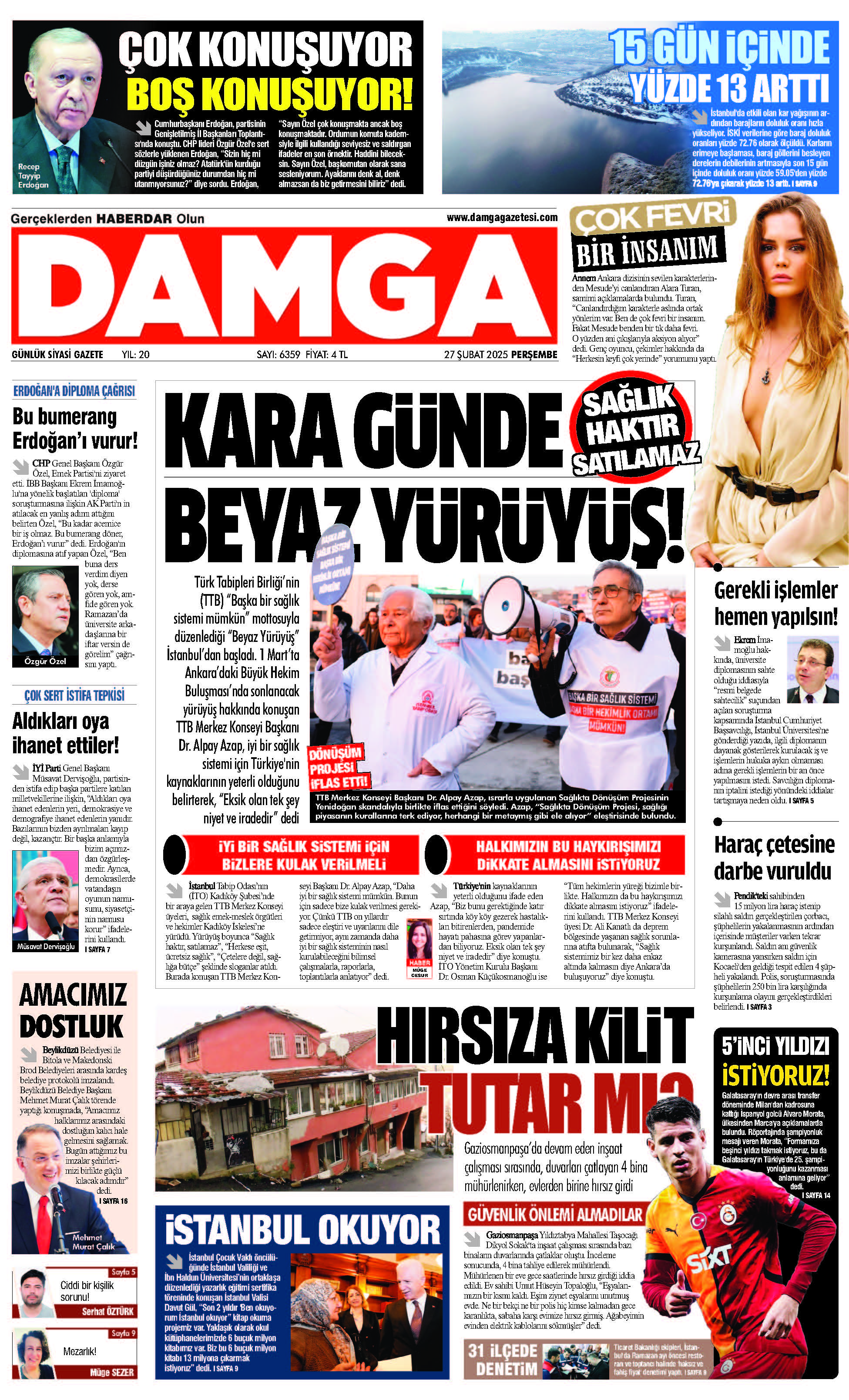 https://www.damgagazetesi.com/DAMGA 27 Şubat 2025 Perşembe Sayfaları