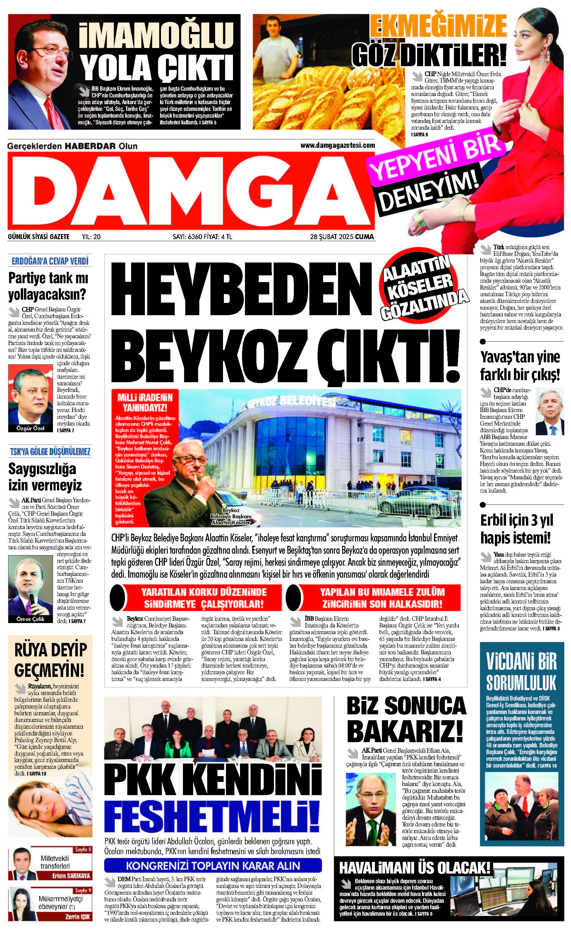 https://www.damgagazetesi.com/DAMGA 28 Şubat 2025 Cuma Sayfaları
