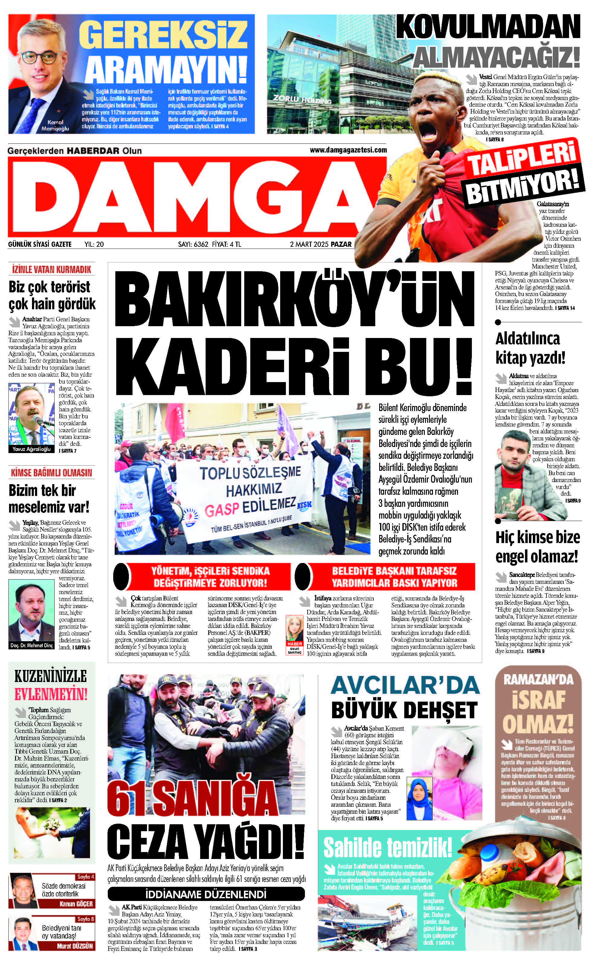 https://www.damgagazetesi.com/DAMGA 02 Mart 2025 Pazar Sayfaları