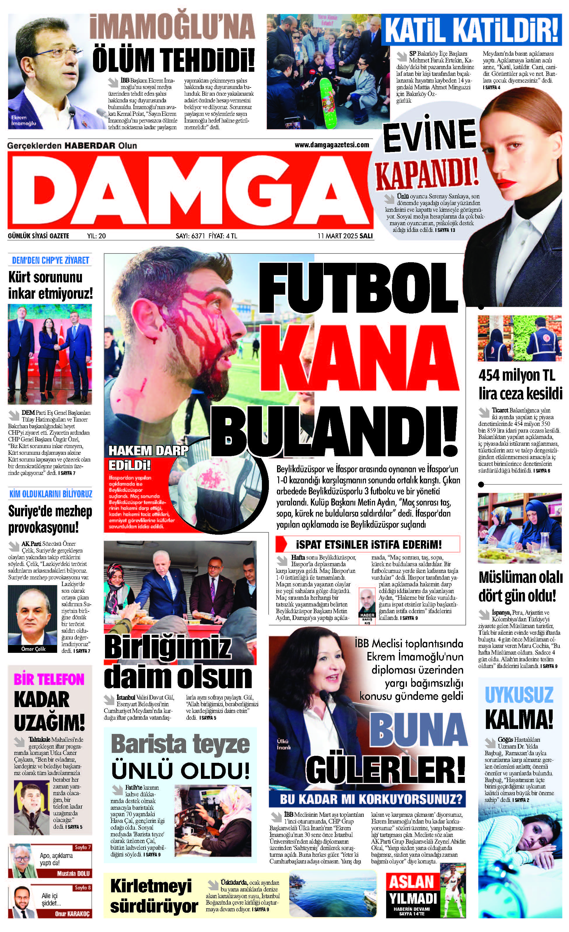 https://www.damgagazetesi.com/DAMGA 11 Mart 2025 Salı Sayfaları