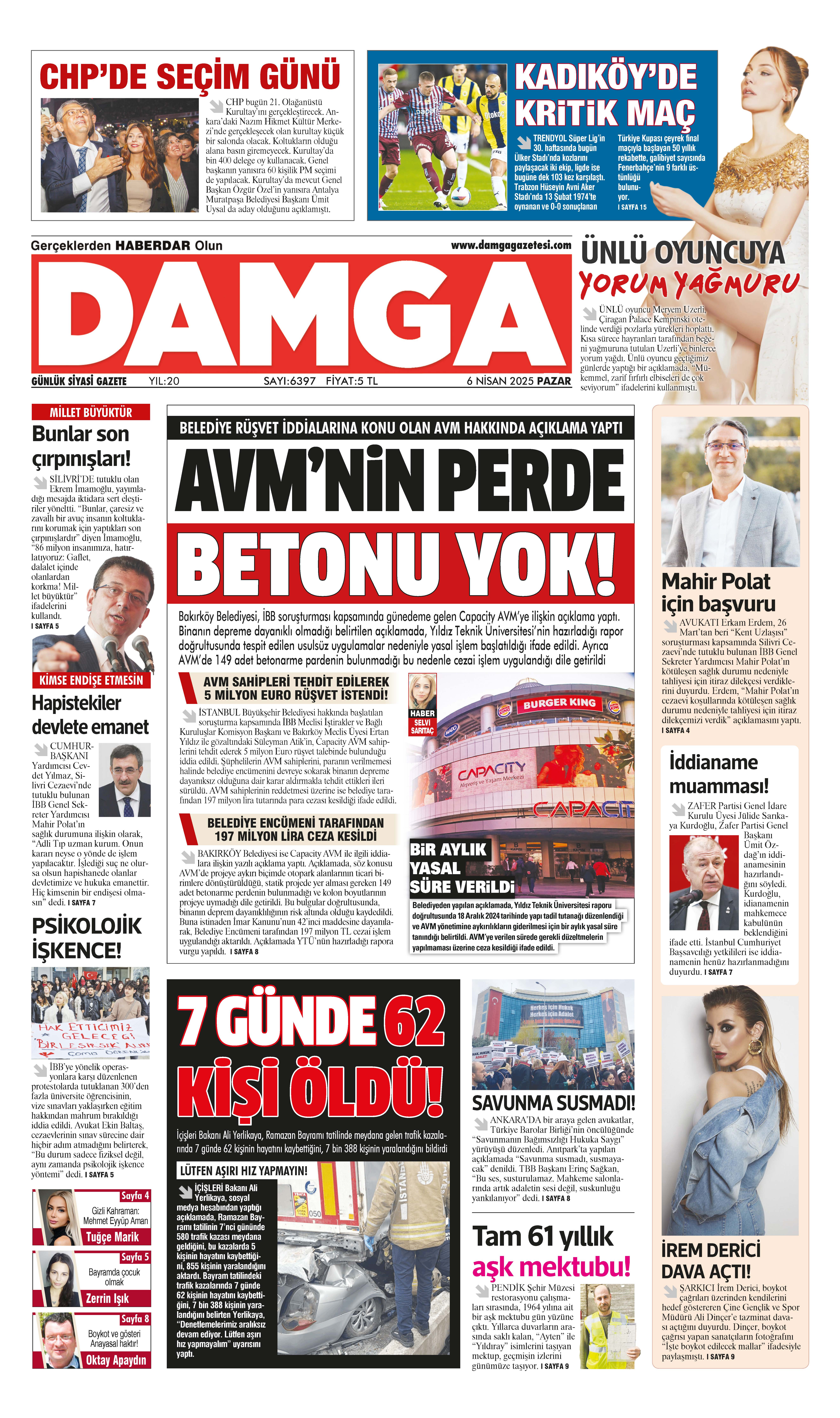 https://www.damgagazetesi.com/DAMGA 06 Nisan 2025 Pazar Sayfaları