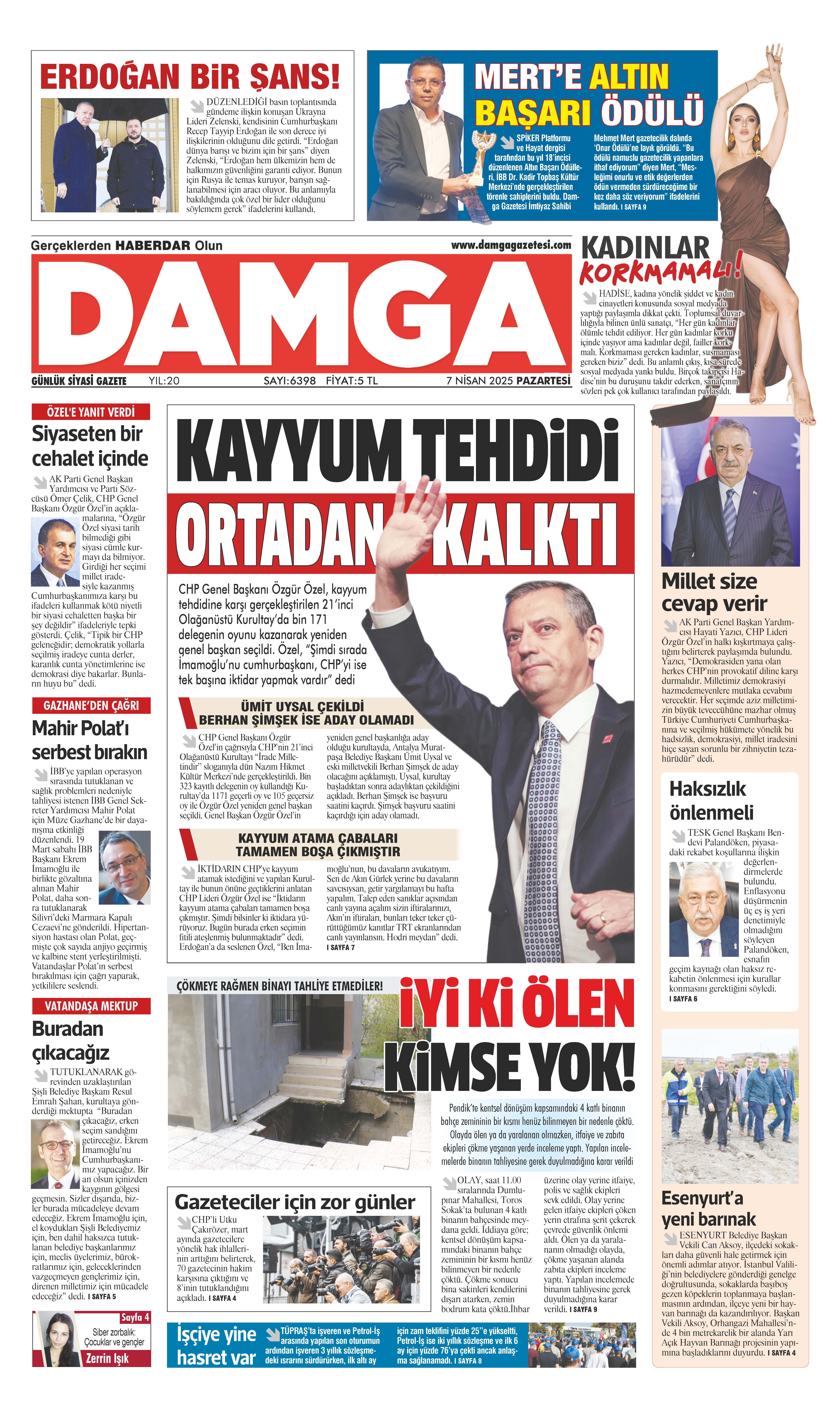 https://www.damgagazetesi.com/DAMGA 07 Nisan 2025 Pazartesi Sayfaları