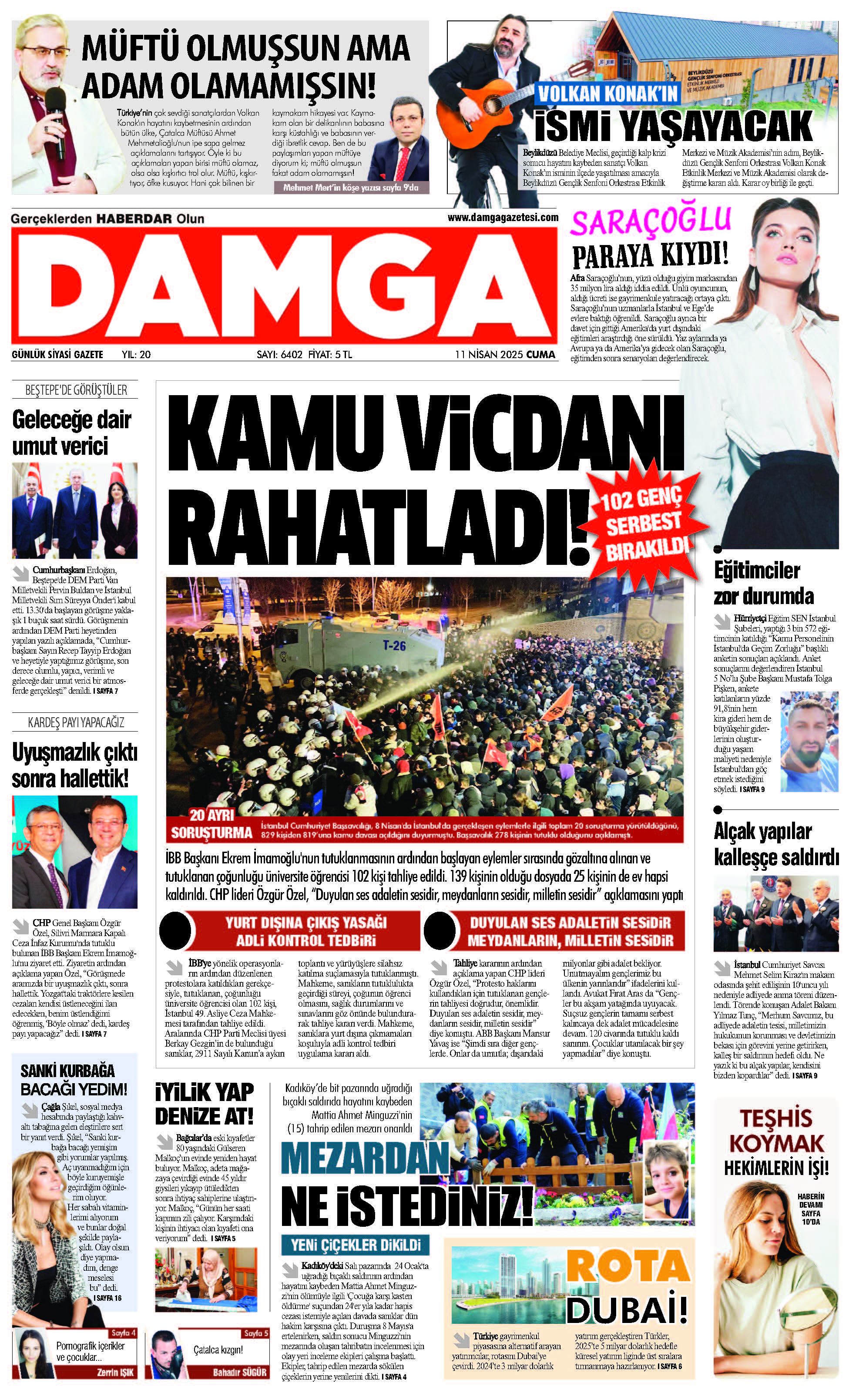 https://www.damgagazetesi.com/DAMGA 11 Nisan 2025 Cuma Sayfaları