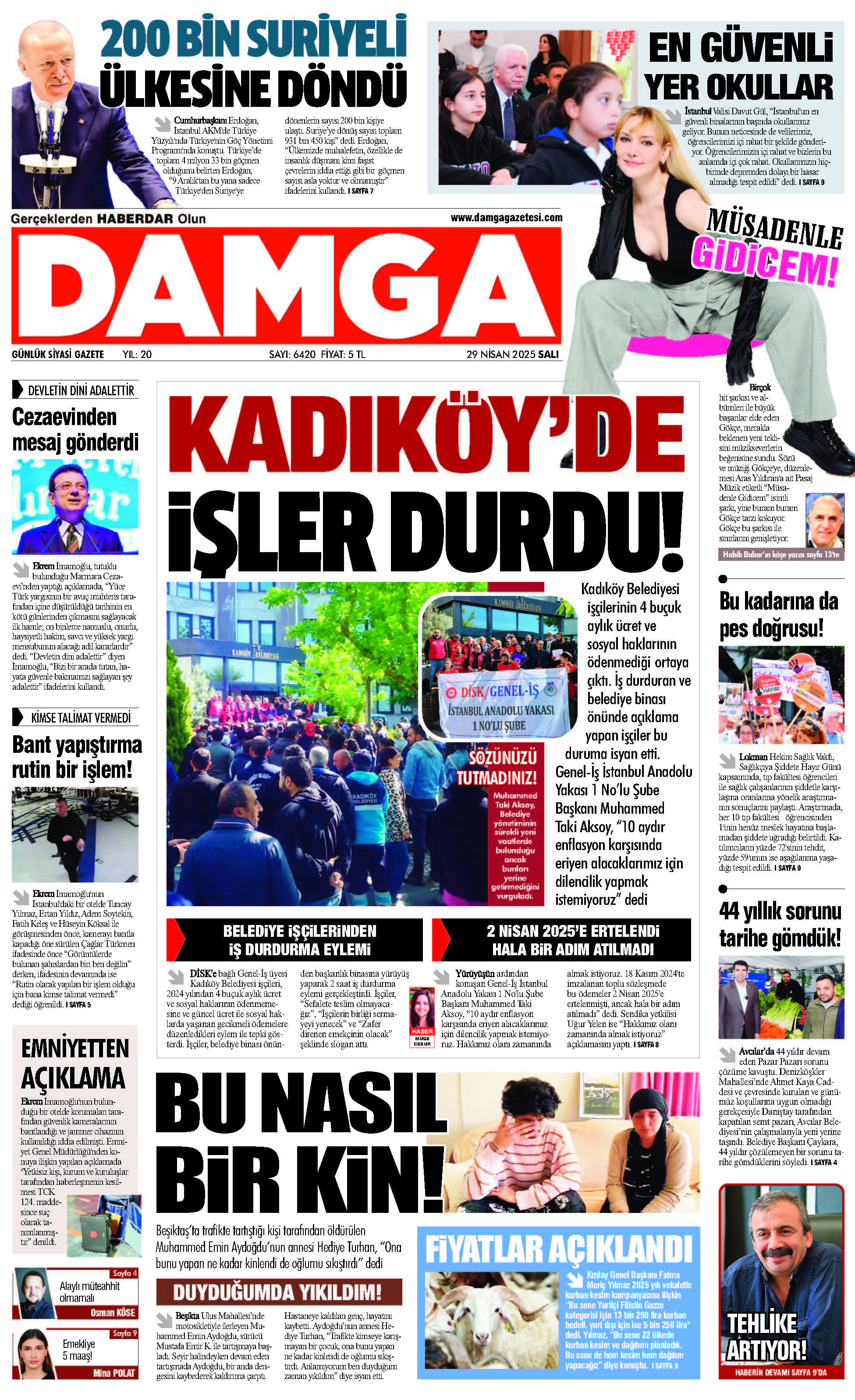 https://www.damgagazetesi.com/DAMGA 29 Nisan 2025 Salı Sayfaları