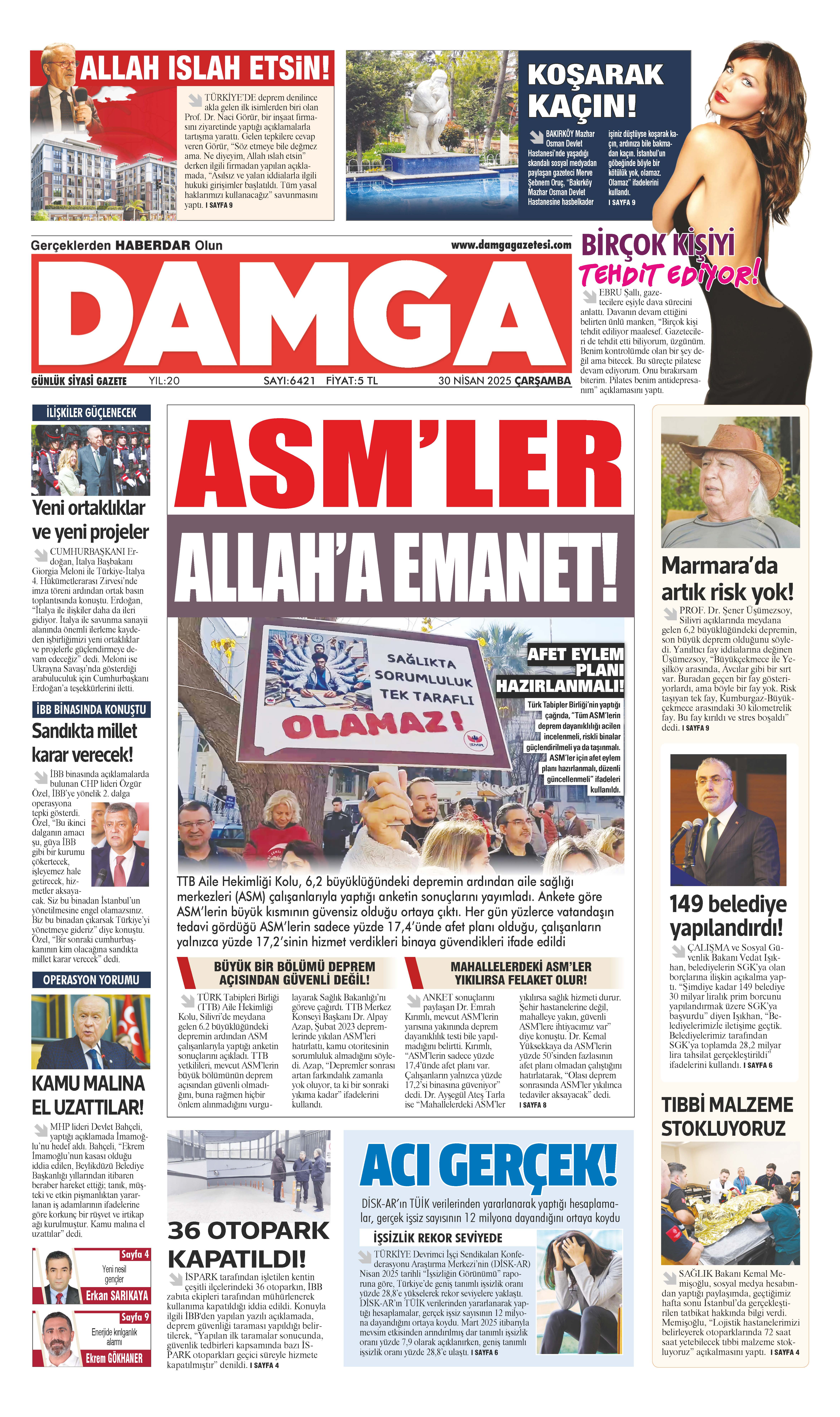 https://www.damgagazetesi.com/DAMGA 30 Nisan 2025 Çarşamba Sayfaları