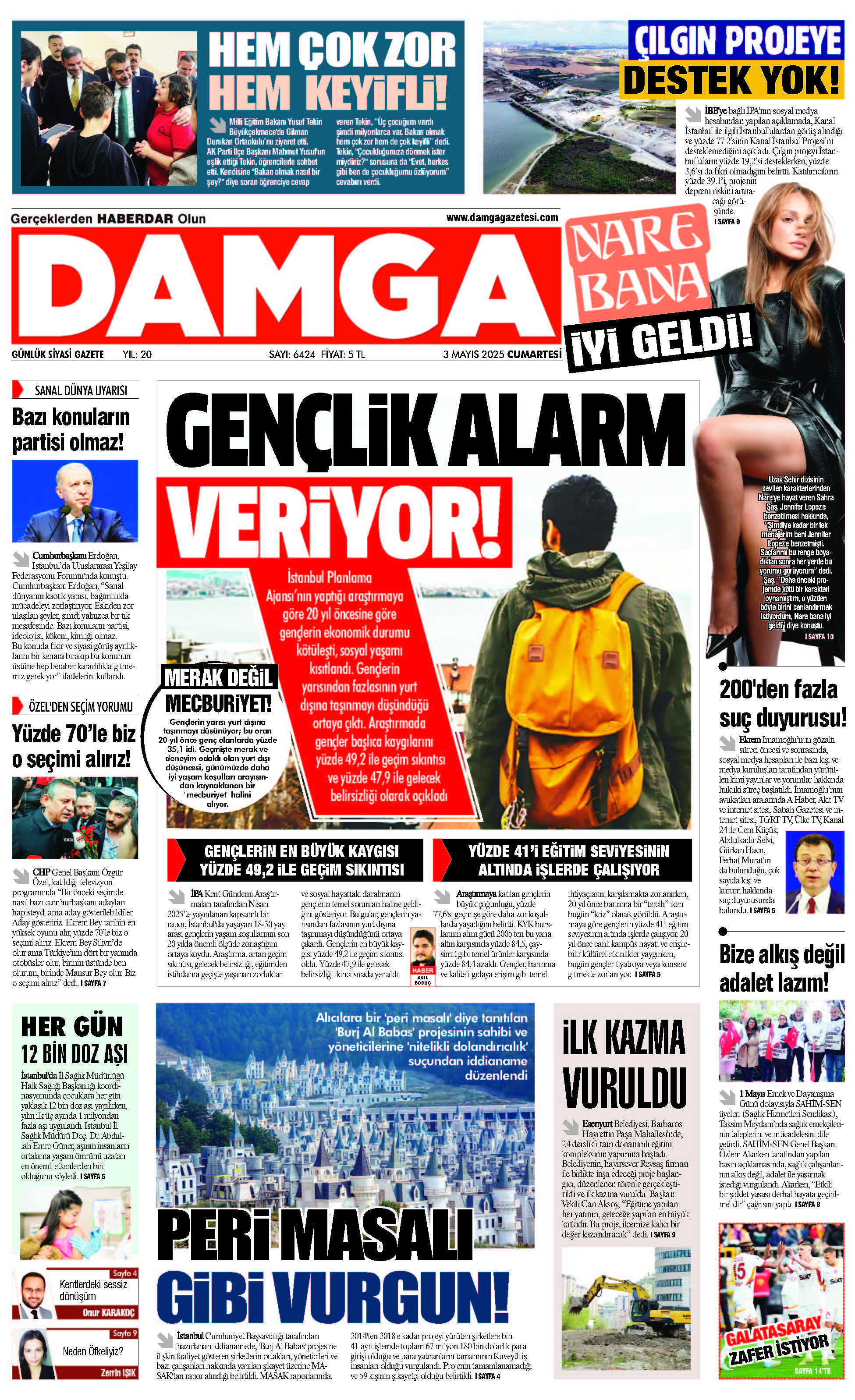 https://www.damgagazetesi.com/DAMGA 3 Mayıs 2025 Cumartesi Sayfaları