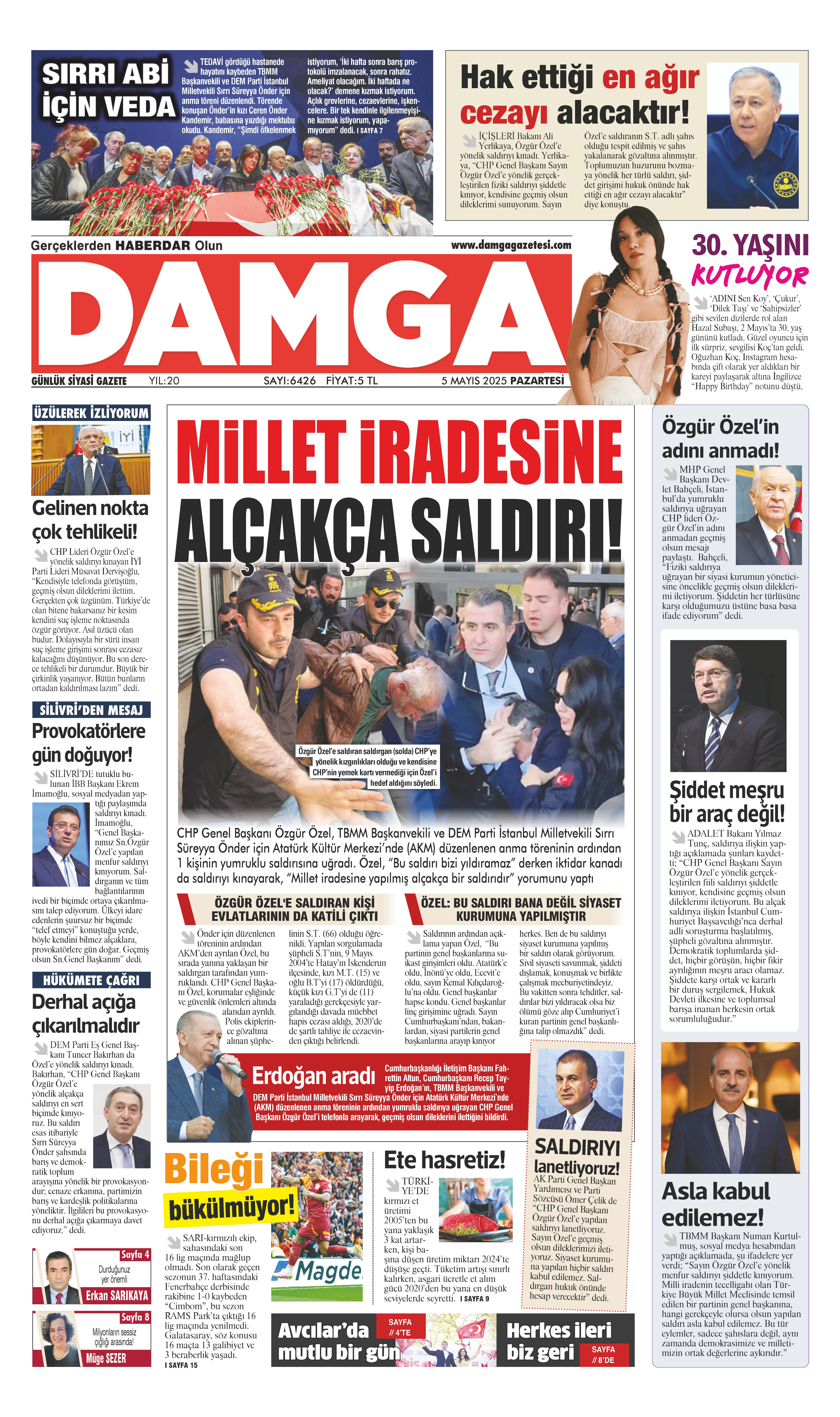 https://www.damgagazetesi.com/DAMGA 5 Mayıs 2025 Pazartesi Sayfaları