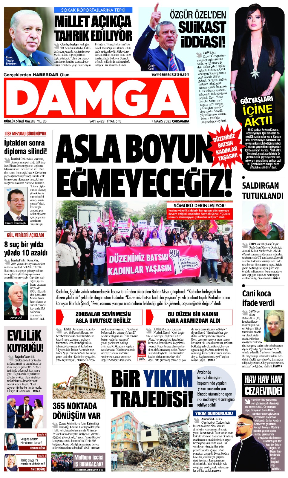 https://www.damgagazetesi.com/DAMGA 7 Mayıs 2025 Çarşamba Sayfaları