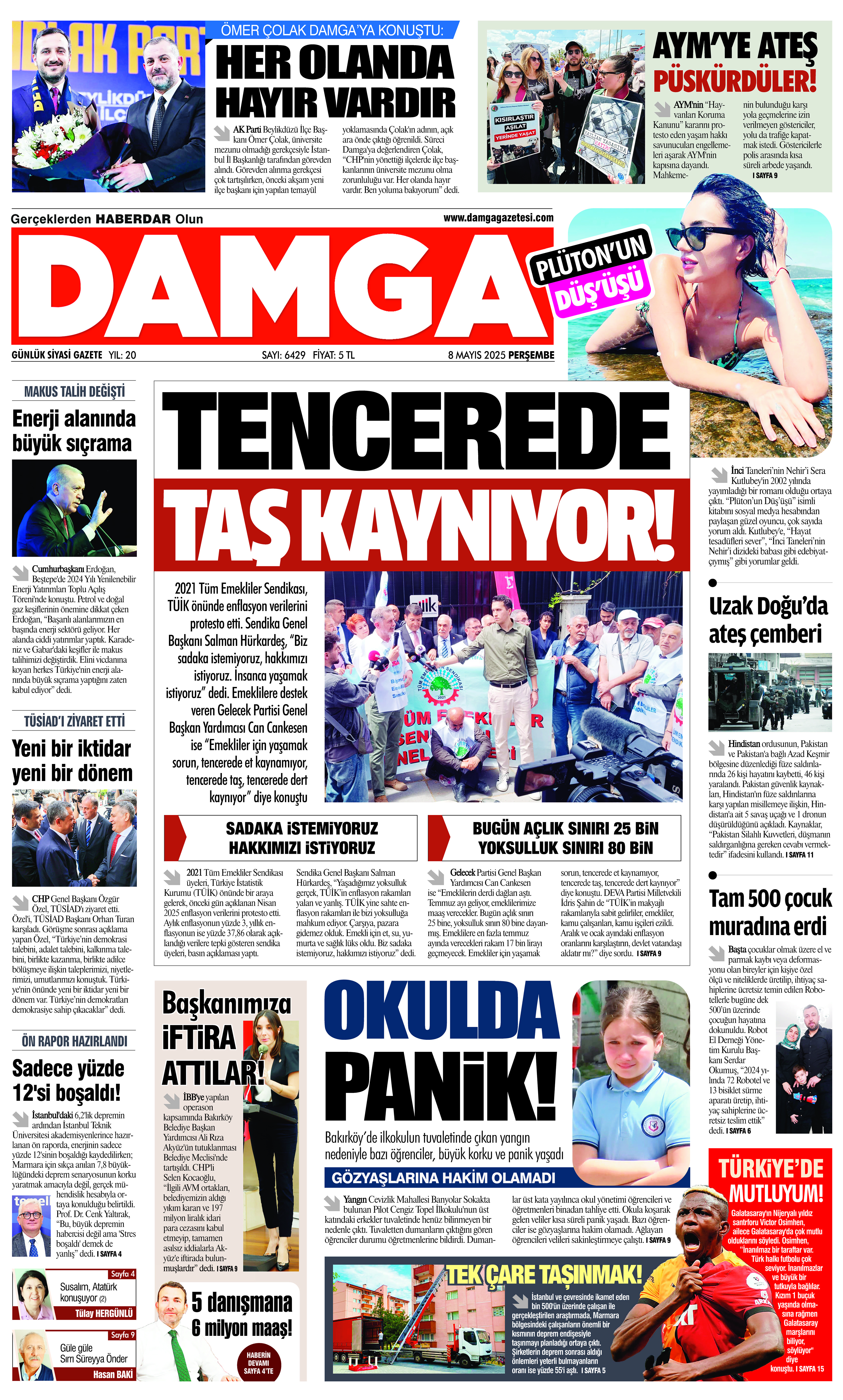 https://www.damgagazetesi.com/DAMGA 8 Mayıs 2025 Perşembe Sayfaları