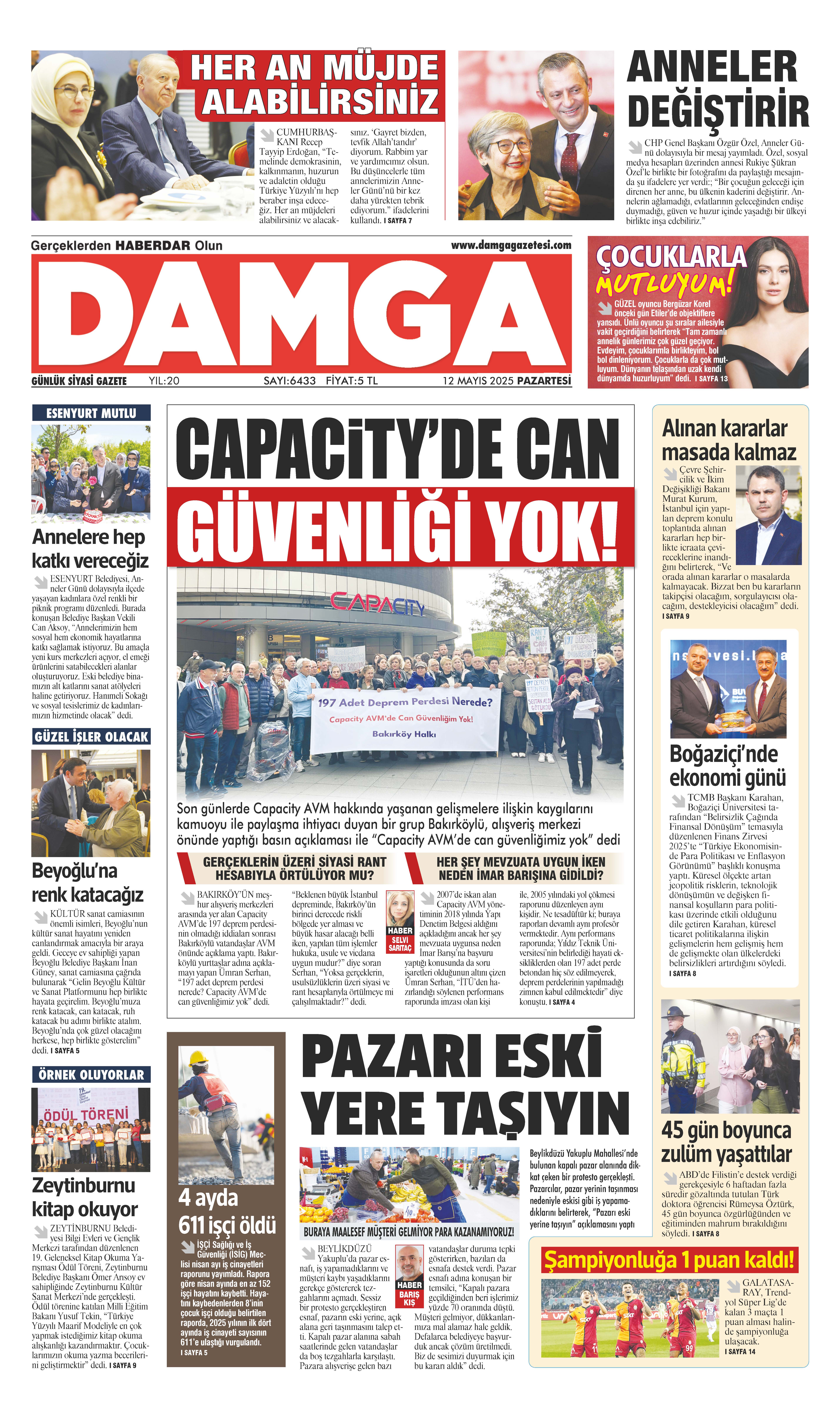 https://www.damgagazetesi.com/DAMGA 12 Mayıs 2025 Pazartesi Sayfaları