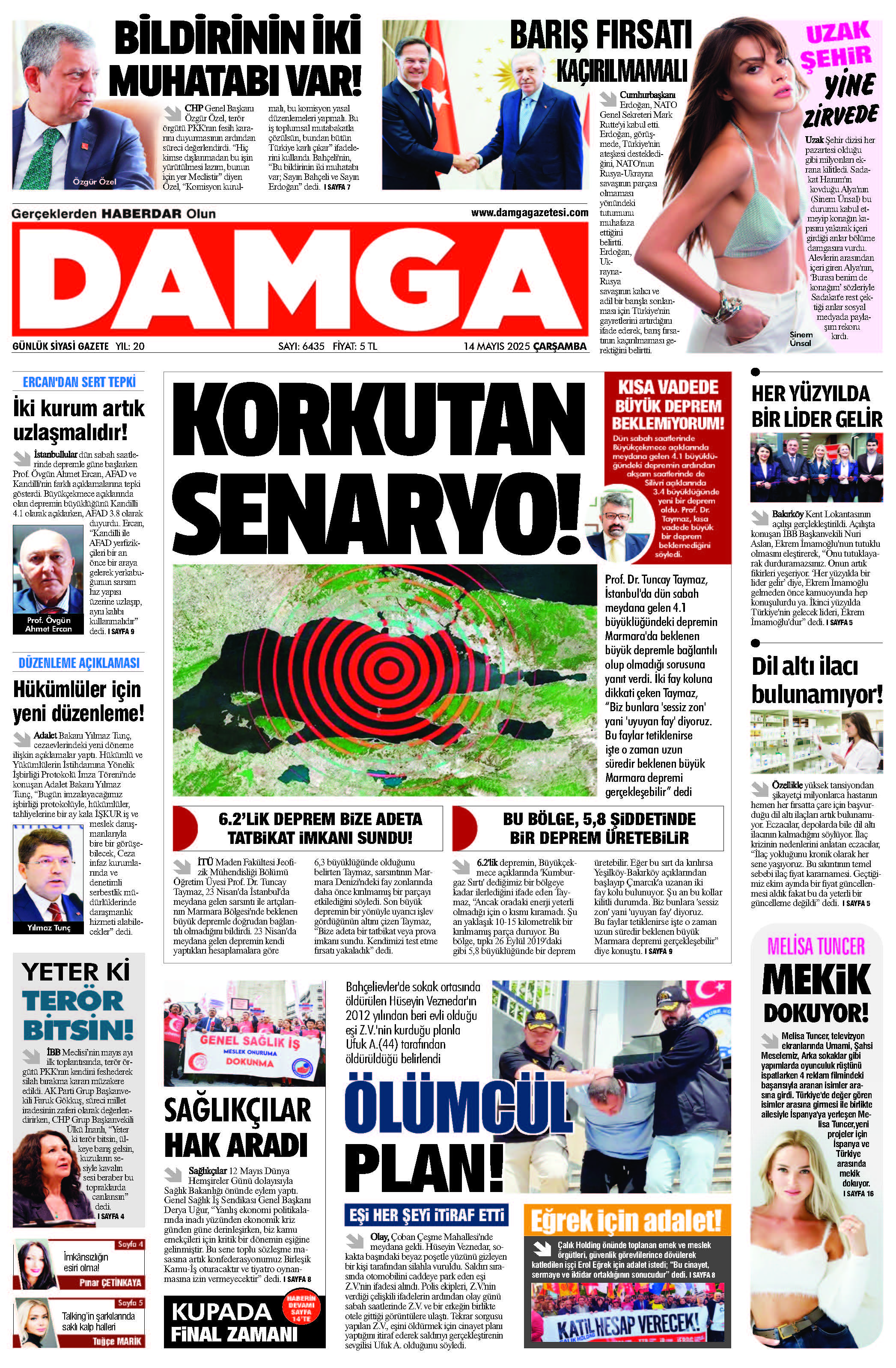 https://www.damgagazetesi.com/DAMGA 14 Mayıs 2025 Çarşamba Sayfaları