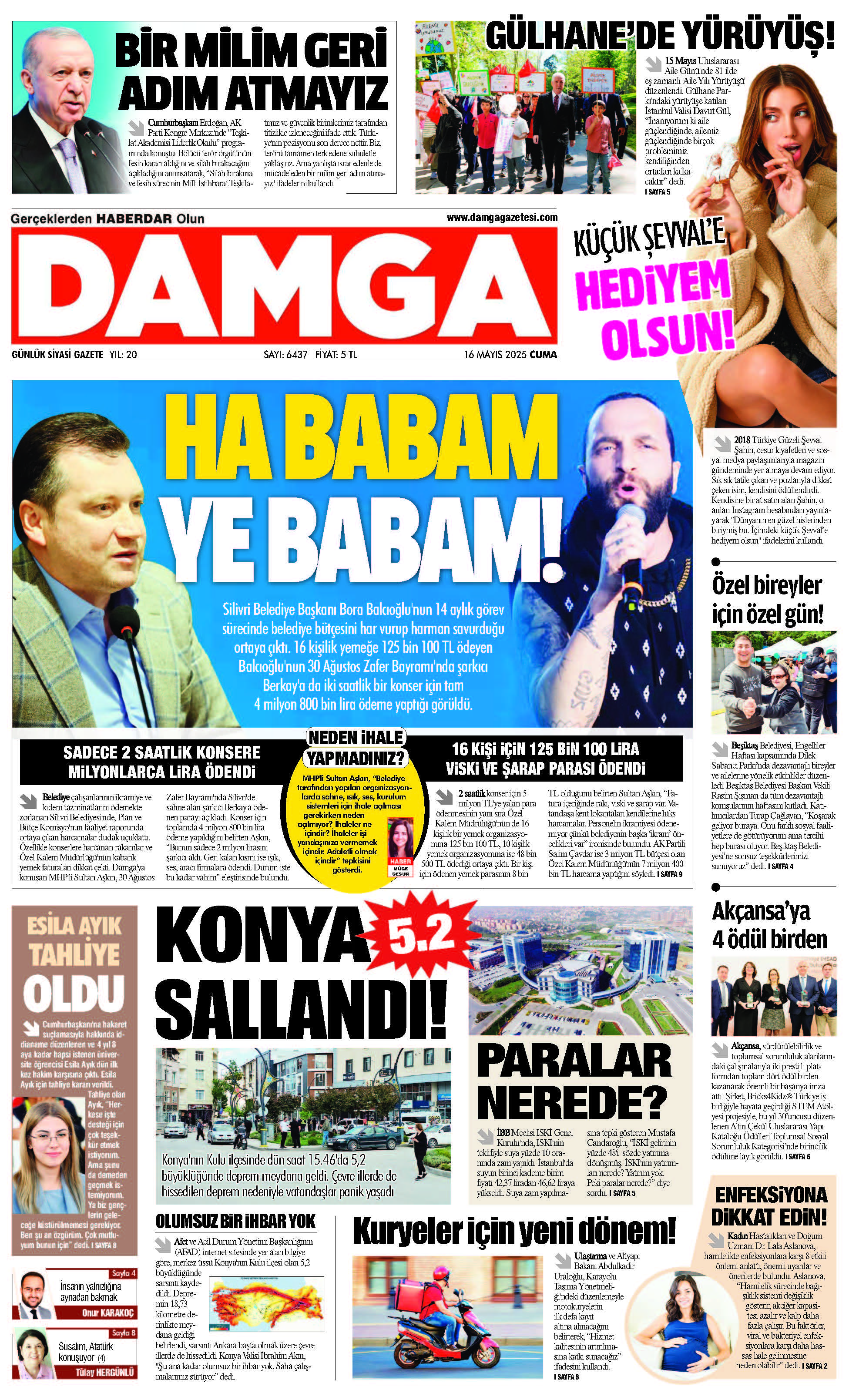 https://www.damgagazetesi.com/DAMGA 16 Mayıs 2025 Cuma Sayfaları