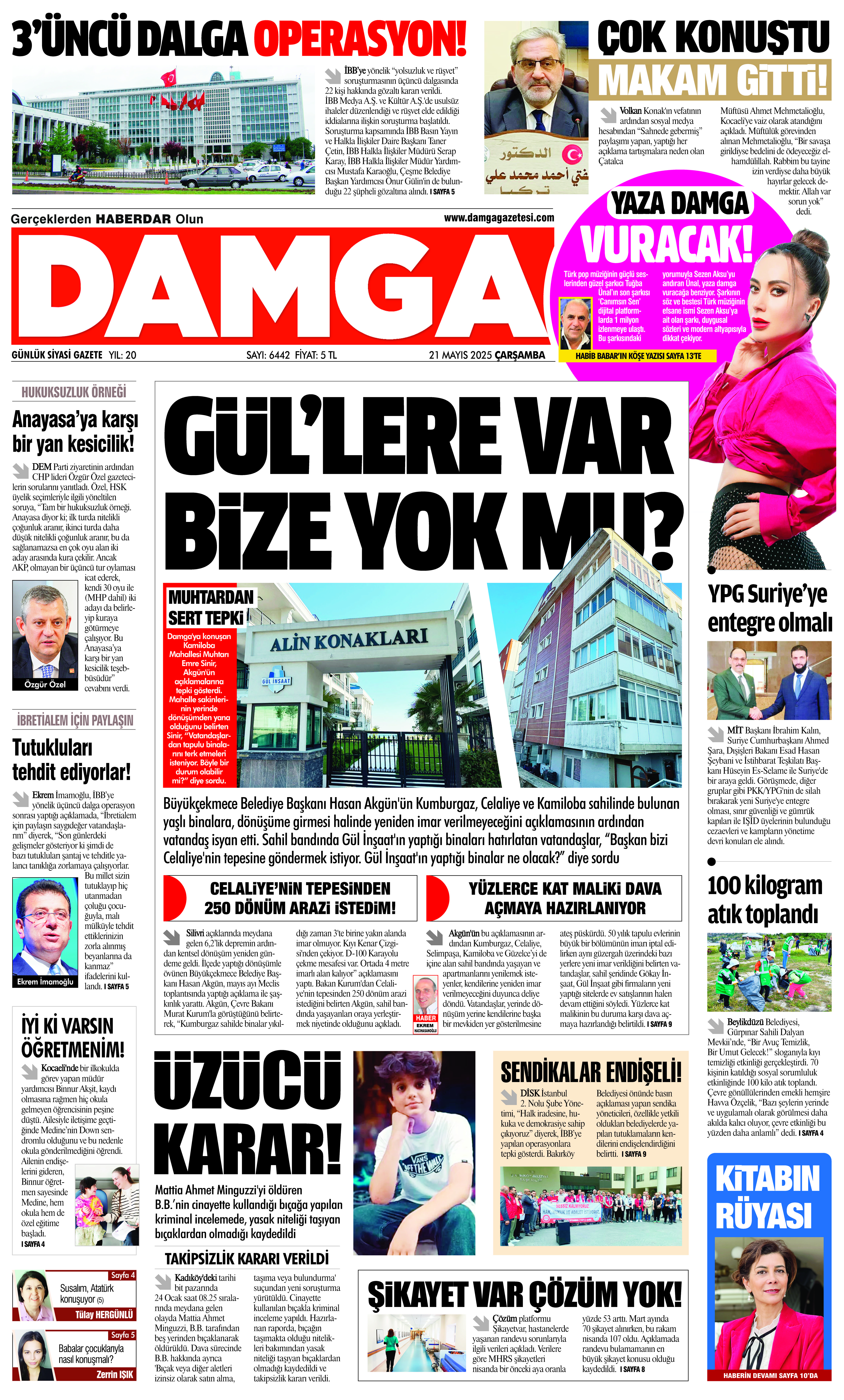 https://www.damgagazetesi.com/DAMGA 21 Mayıs 2025 Çarşamba Sayfaları
