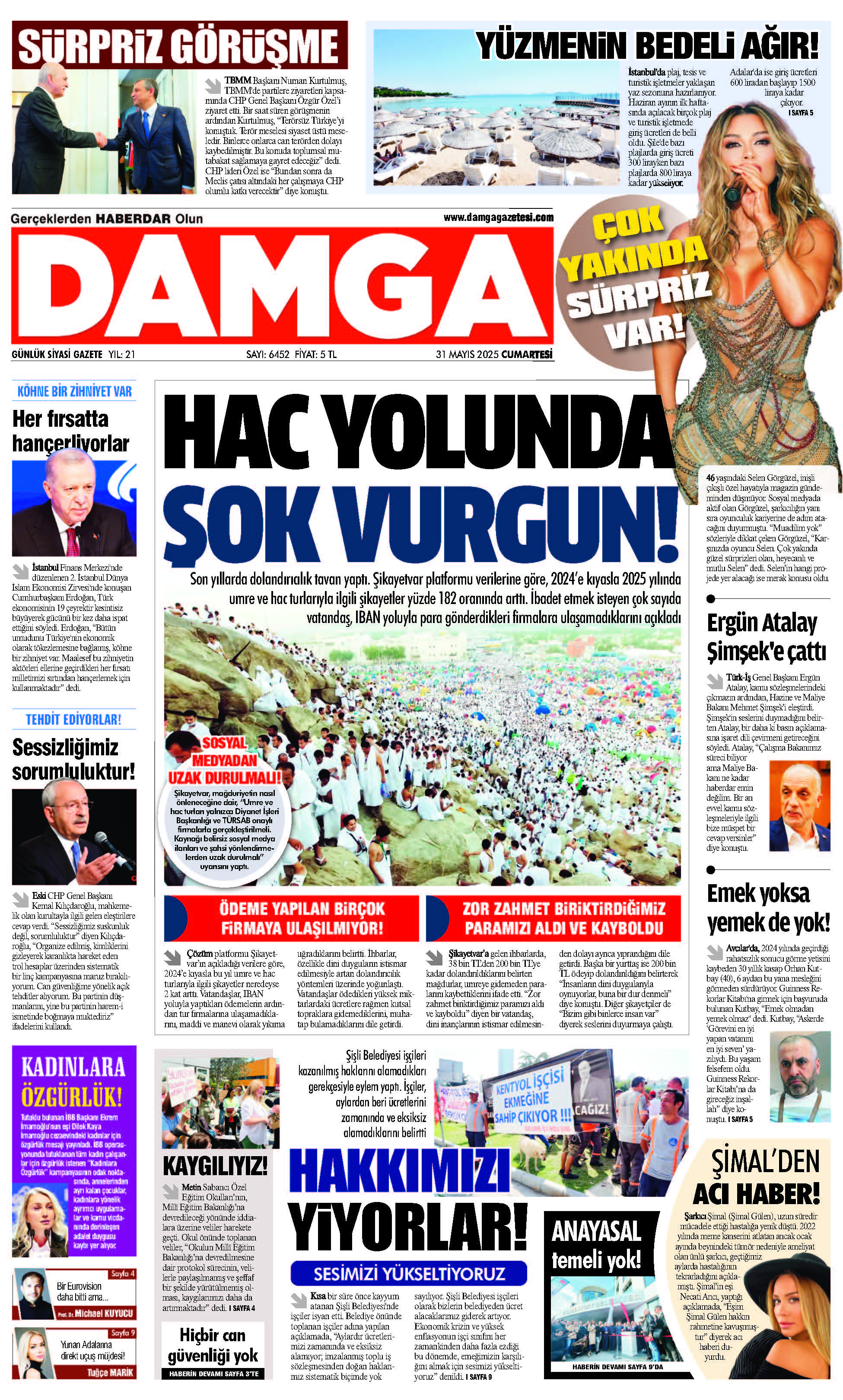https://www.damgagazetesi.com/DAMGA 31 Mayıs 2025 Cumartesi Sayfaları