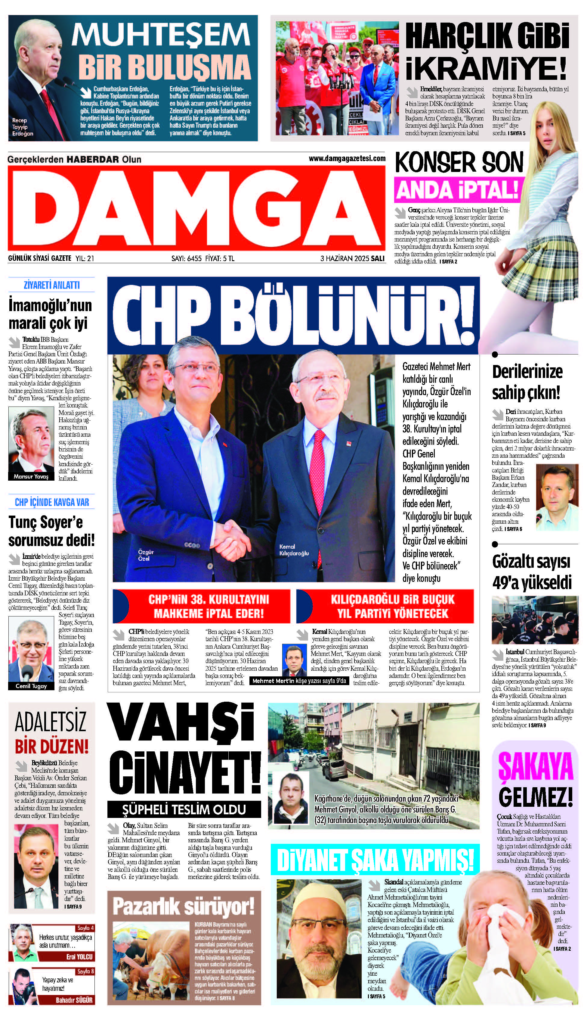 https://www.damgagazetesi.com/DAMGA 03 Haziran 2025 Salı Sayfaları