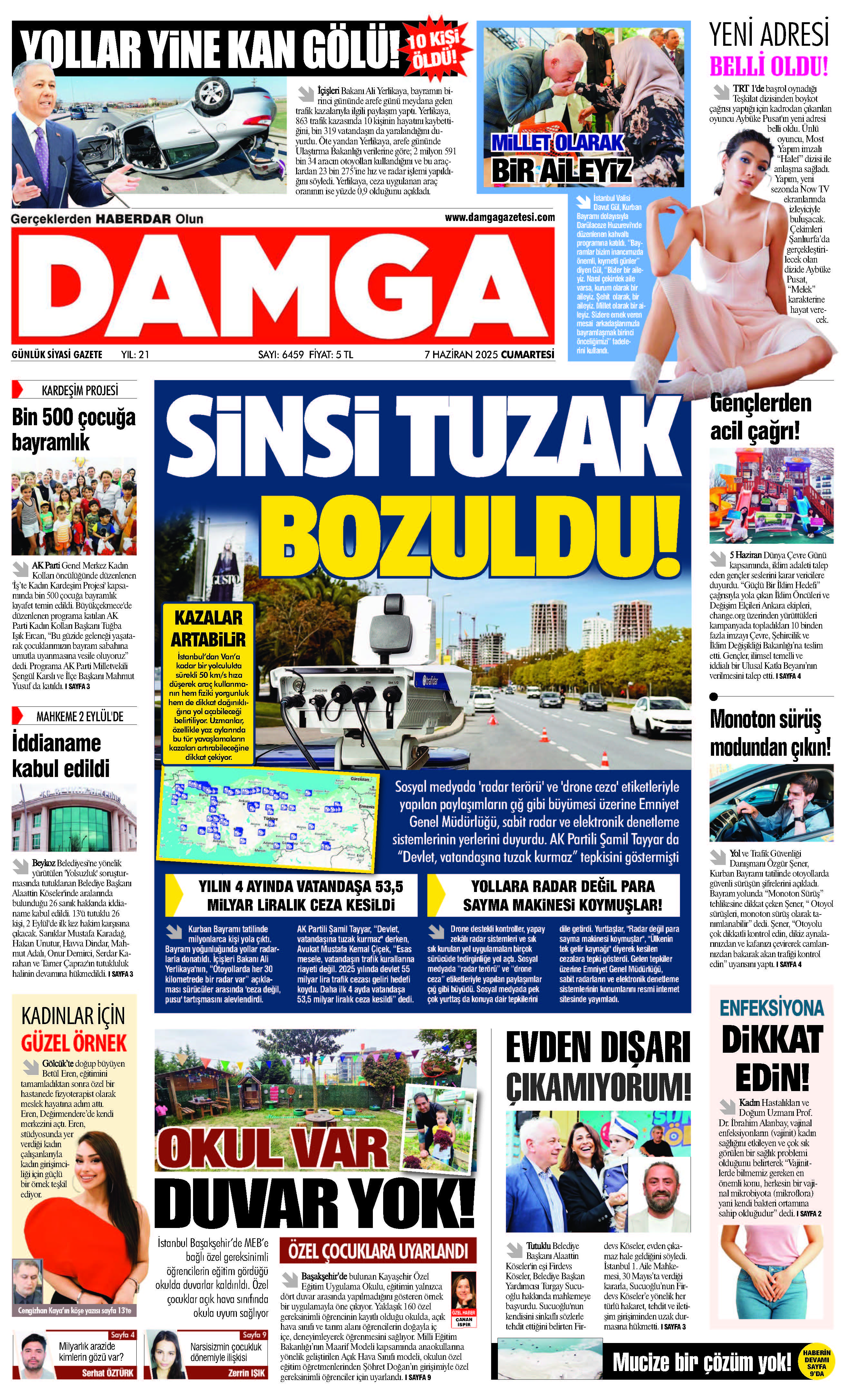 https://www.damgagazetesi.com/DAMGA 07 Haziran 2025 Cumartesi Sayfaları
