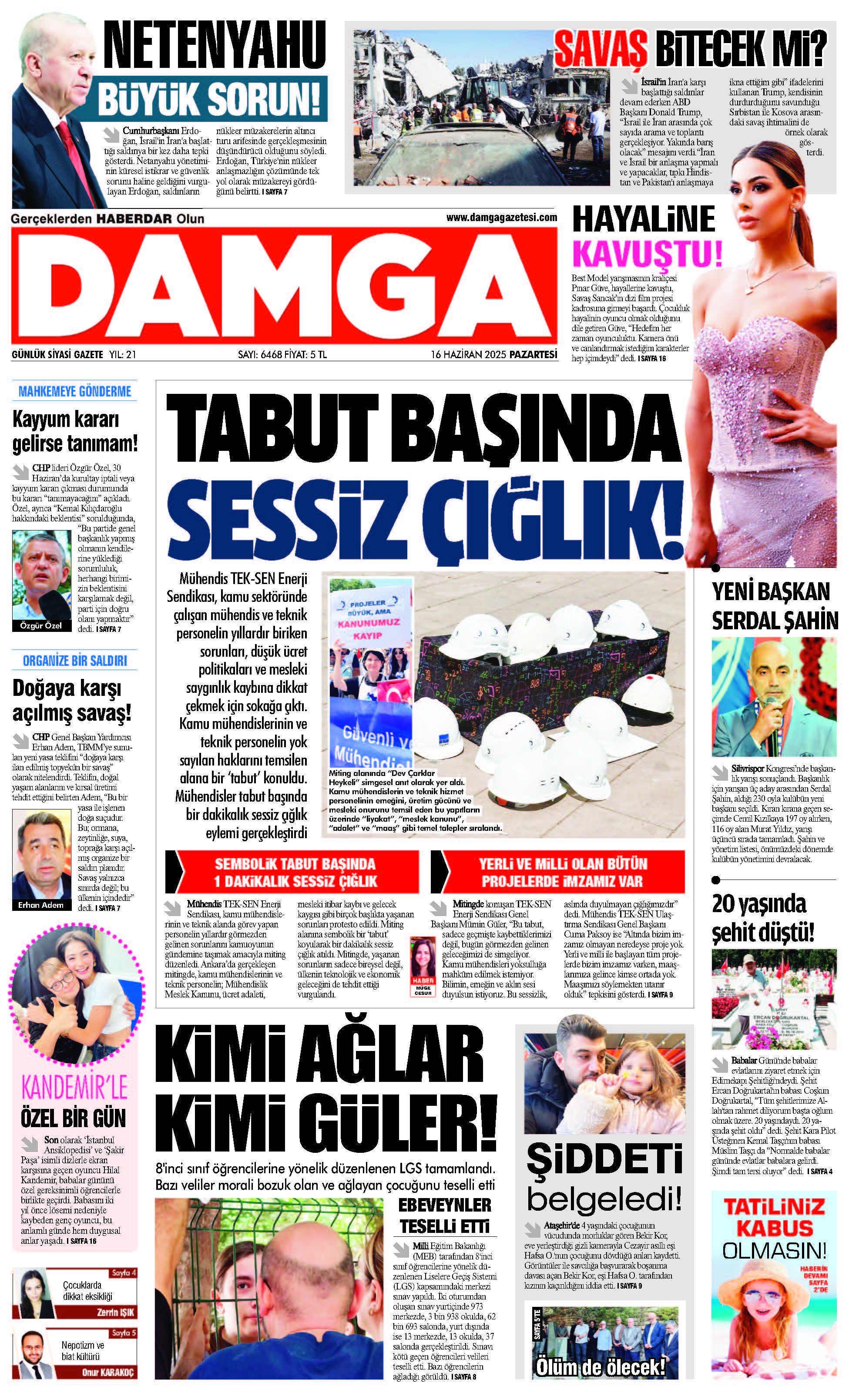 https://www.damgagazetesi.com/DAMGA 16 Haziran 2025 Pazartesi Sayfaları