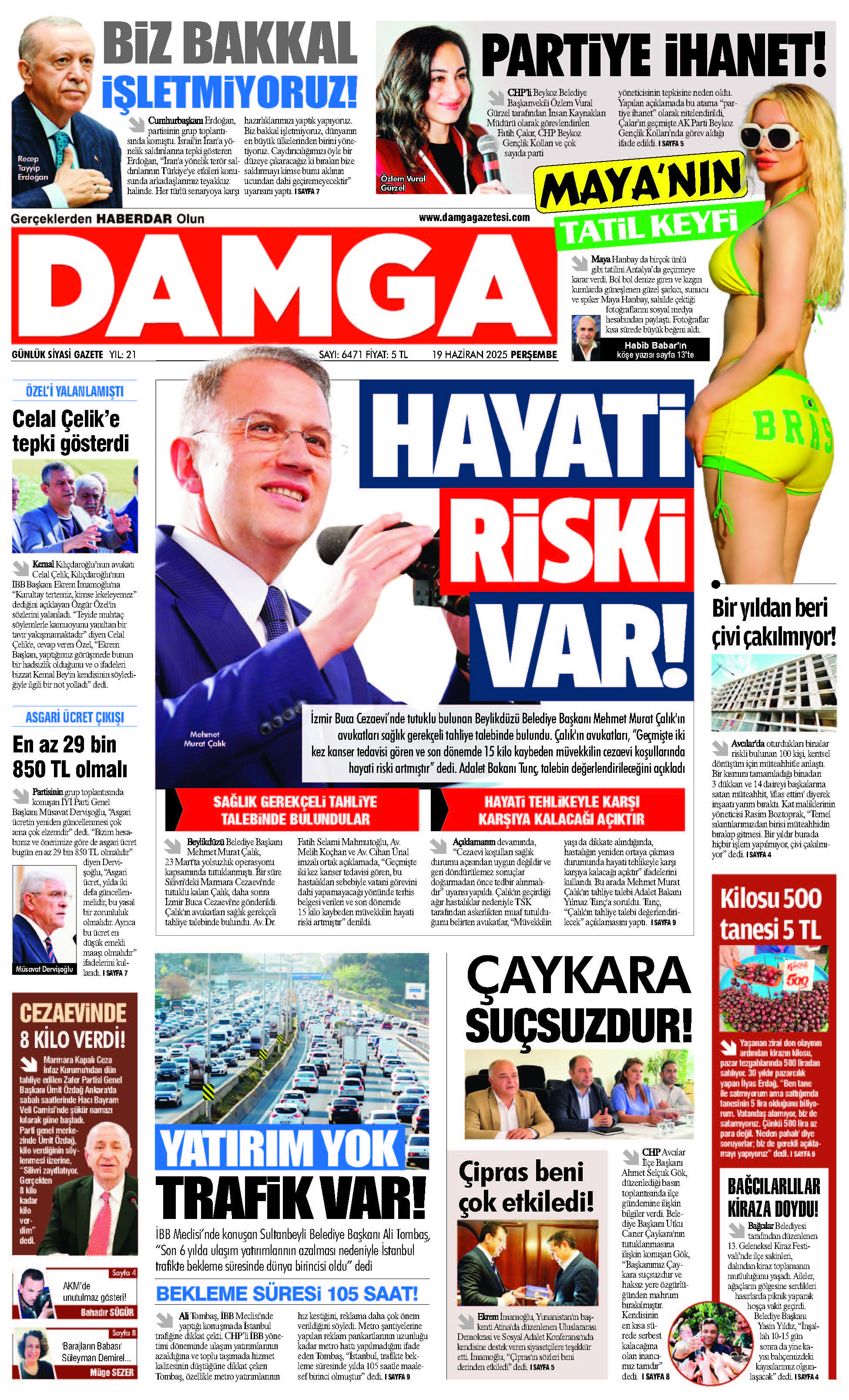 https://www.damgagazetesi.com/DAMGA 19 Haziran 2025 Perşembe Sayfaları
