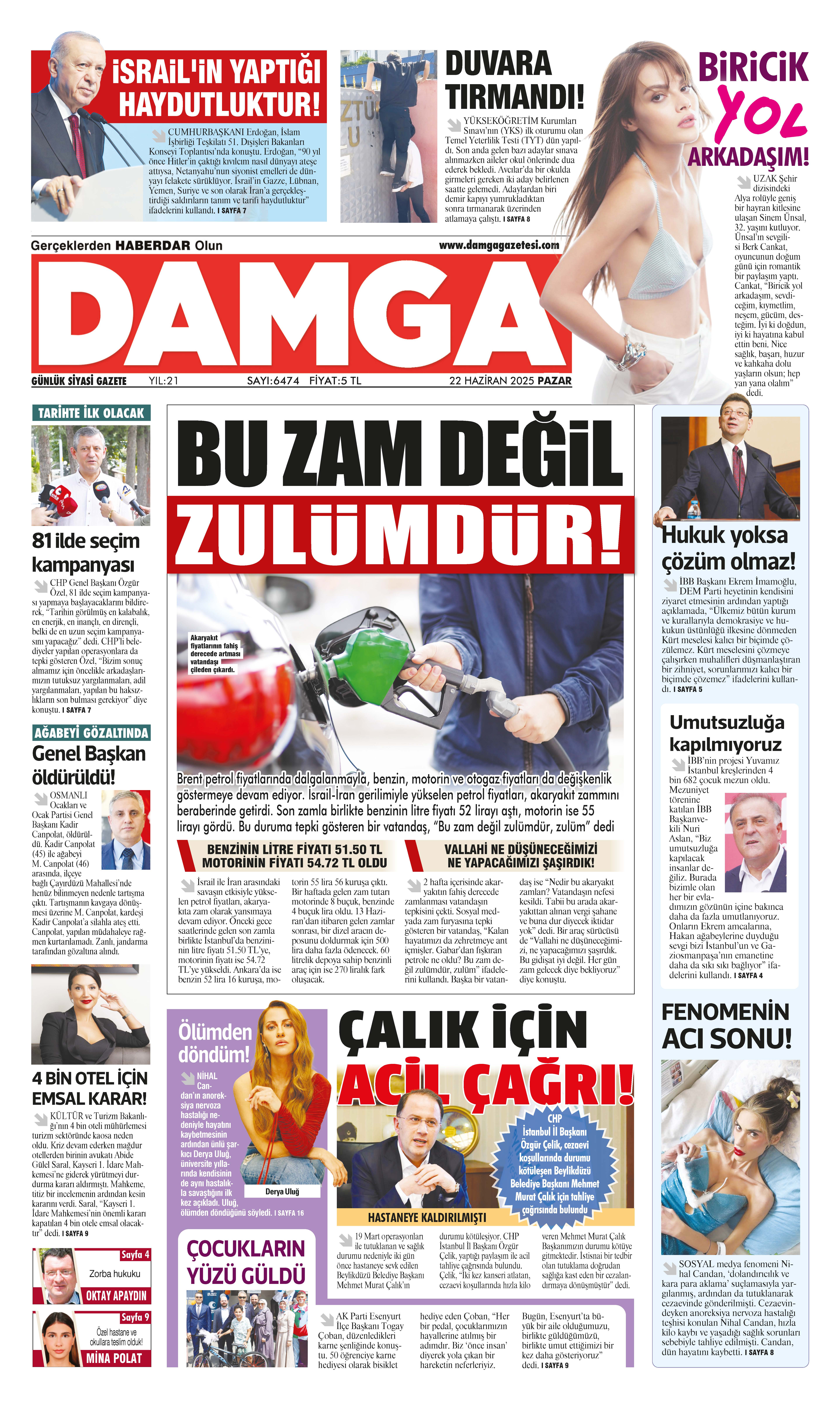 https://www.damgagazetesi.com/DAMGA 22 Haziran 2025 Pazar Sayfaları