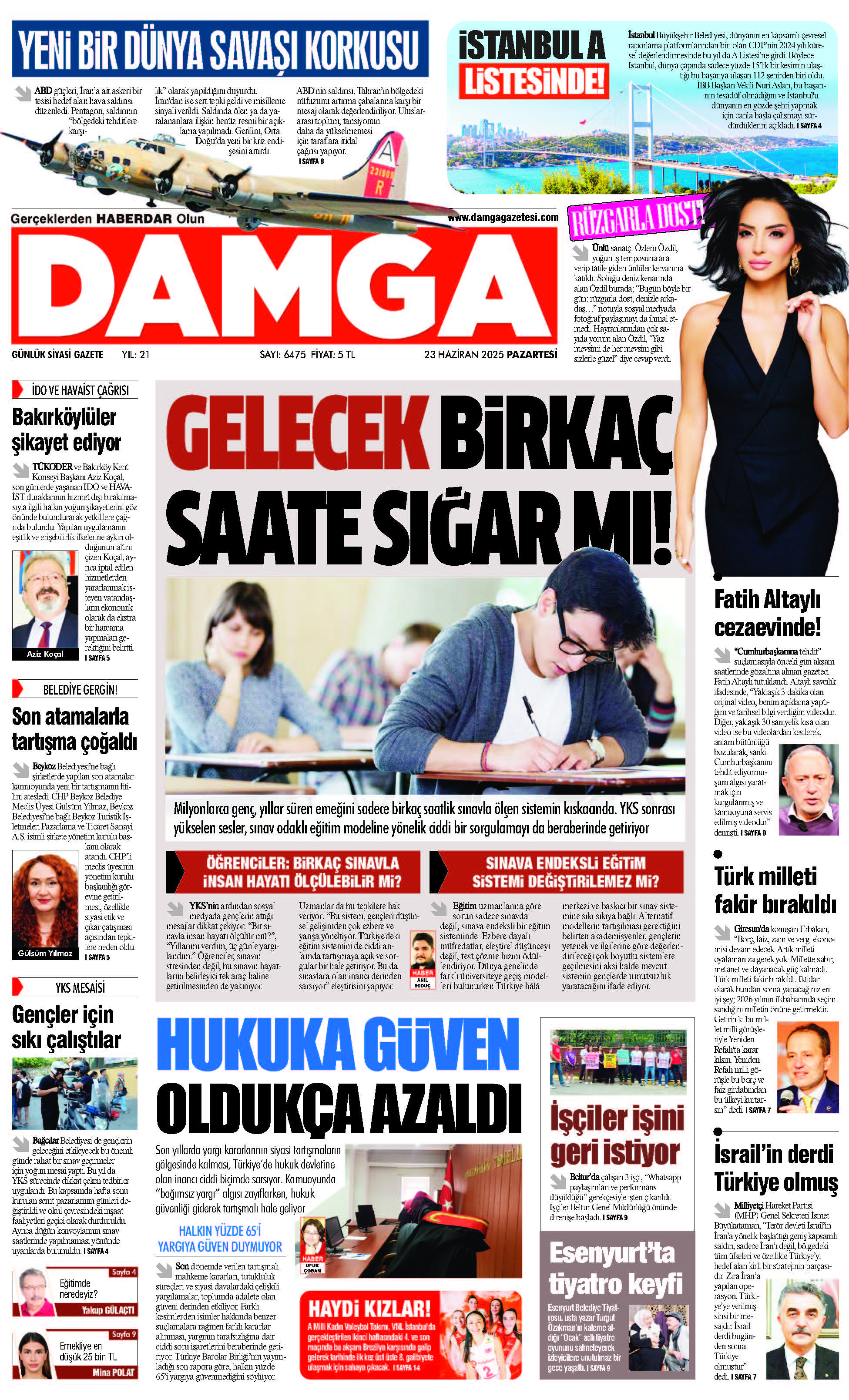 https://www.damgagazetesi.com/DAMGA 23 Haziran 2025 Pazartesi Sayfaları