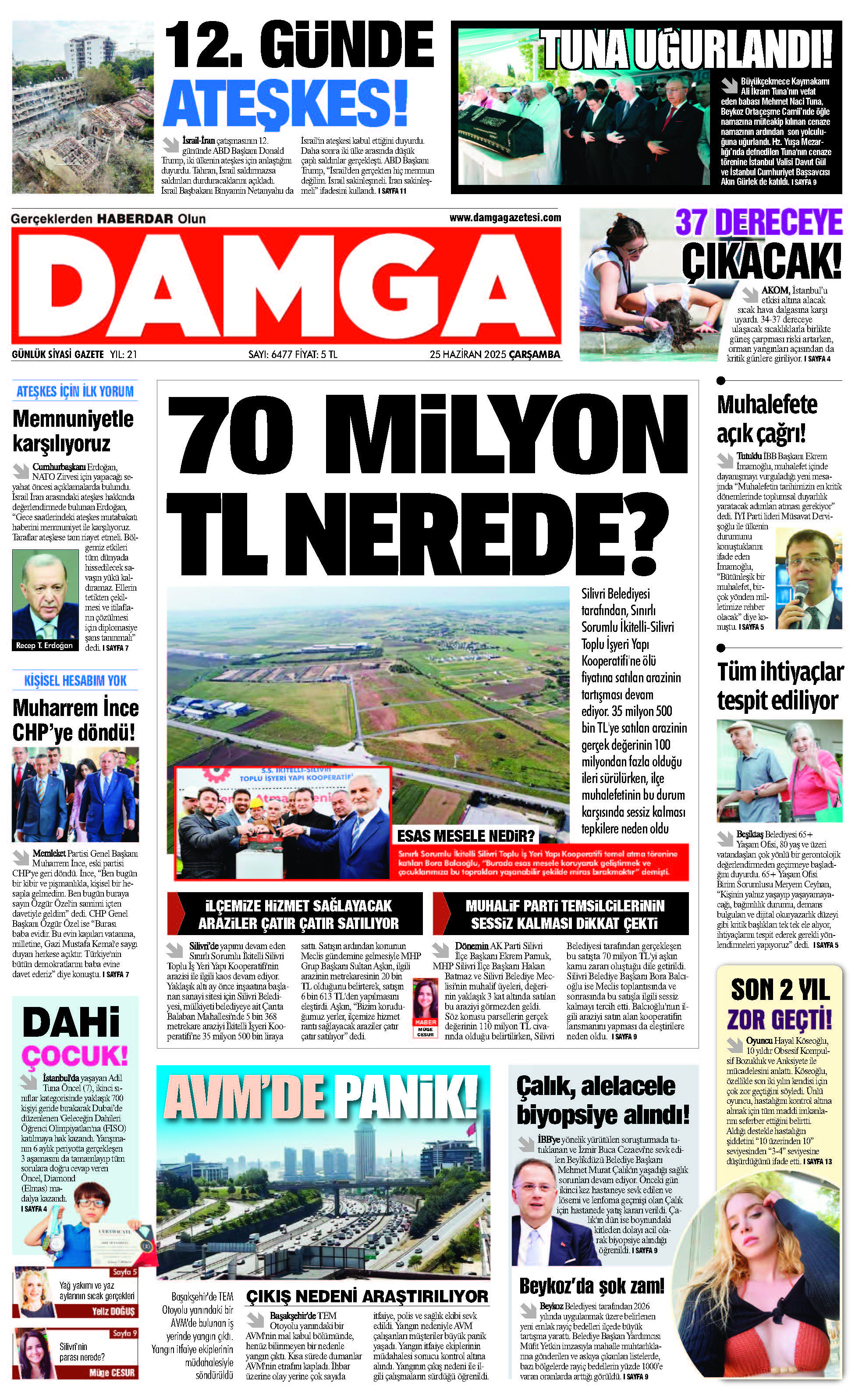 https://www.damgagazetesi.com/DAMGA 25 Haziran 2025 Çarşamba Sayfaları