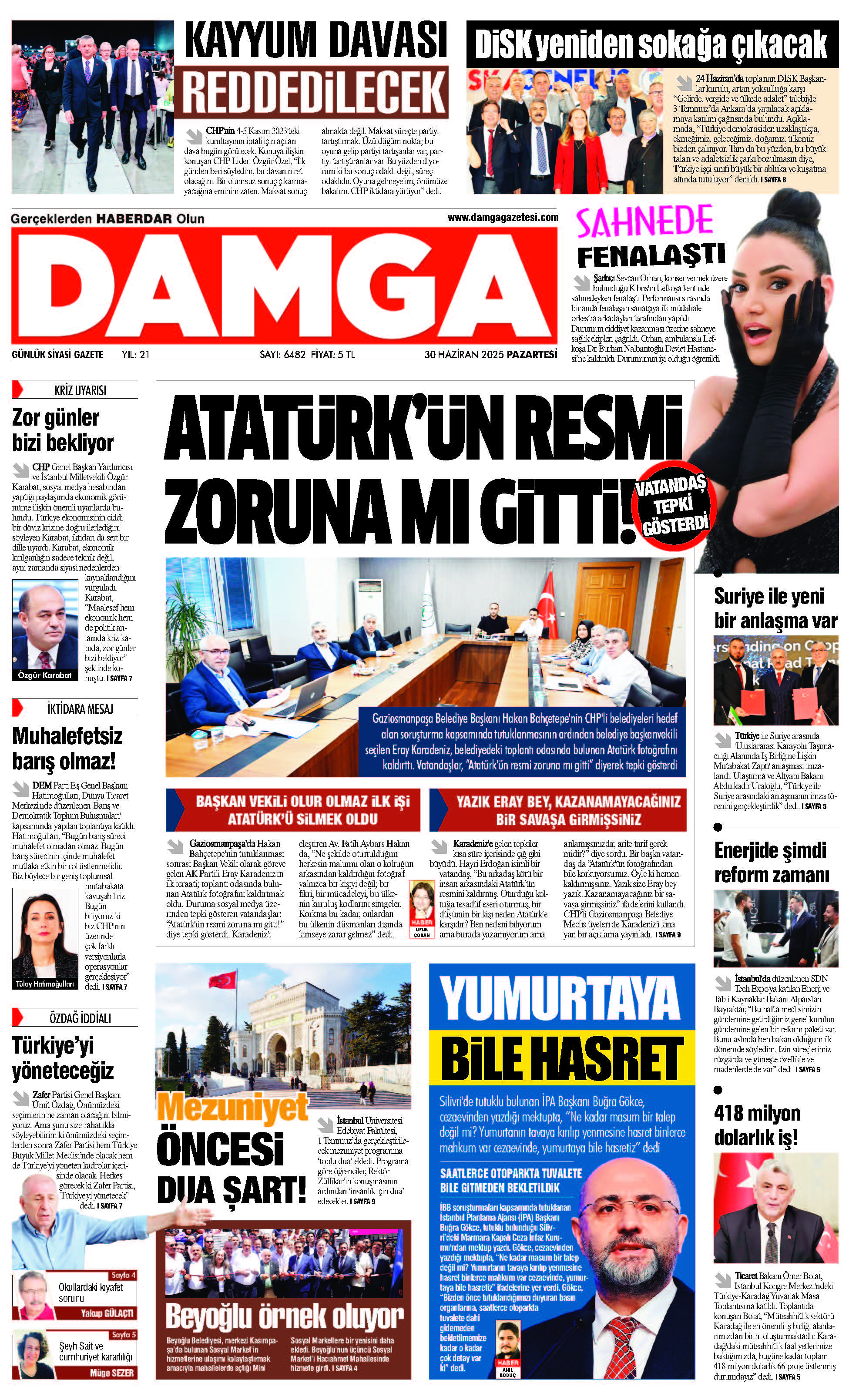 https://www.damgagazetesi.com/DAMGA 30 Haziran 2025 Pazartesi Sayfaları