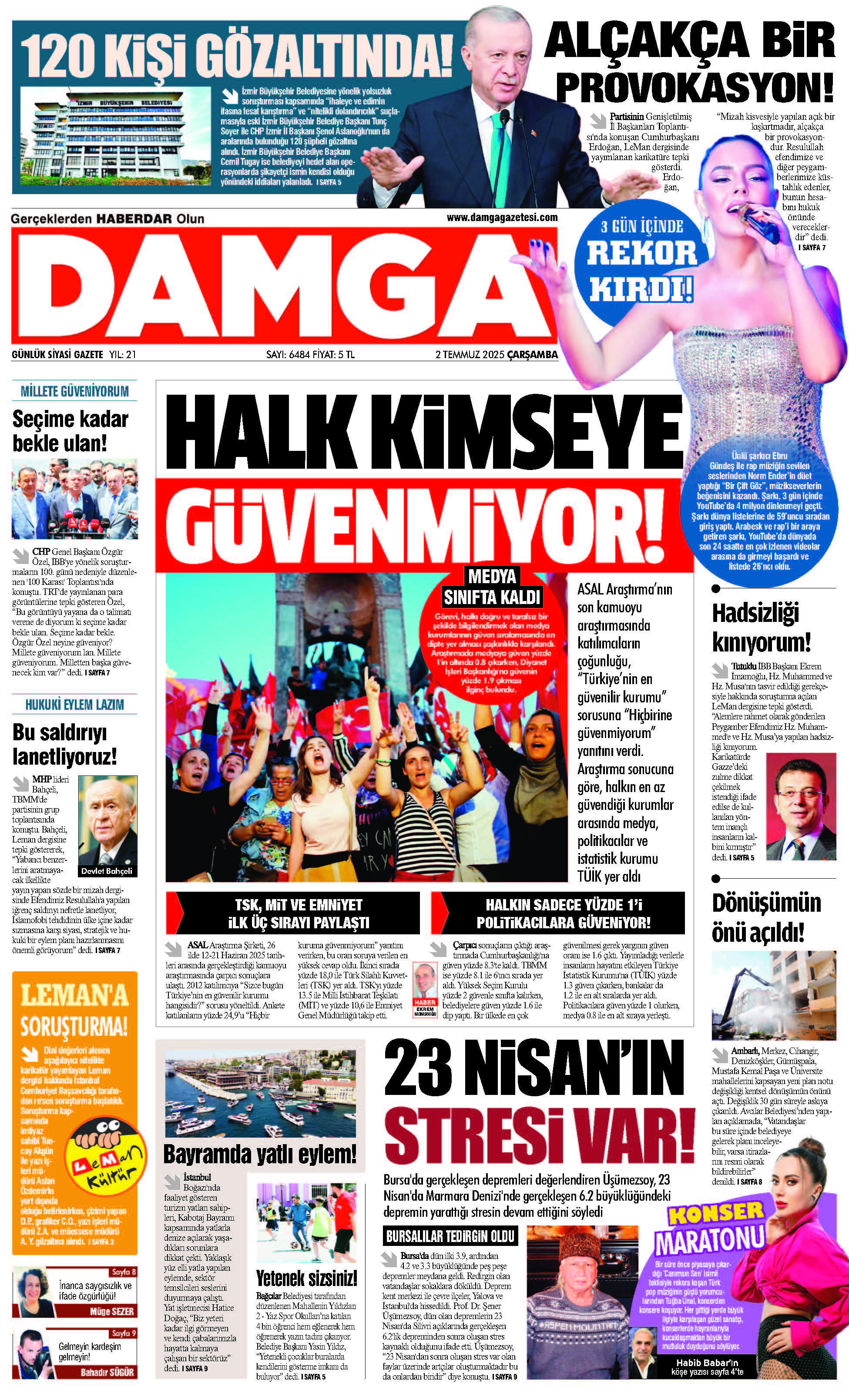 https://www.damgagazetesi.com/DAMGA 2 Temmuz 2025 Çarşamba Sayfaları