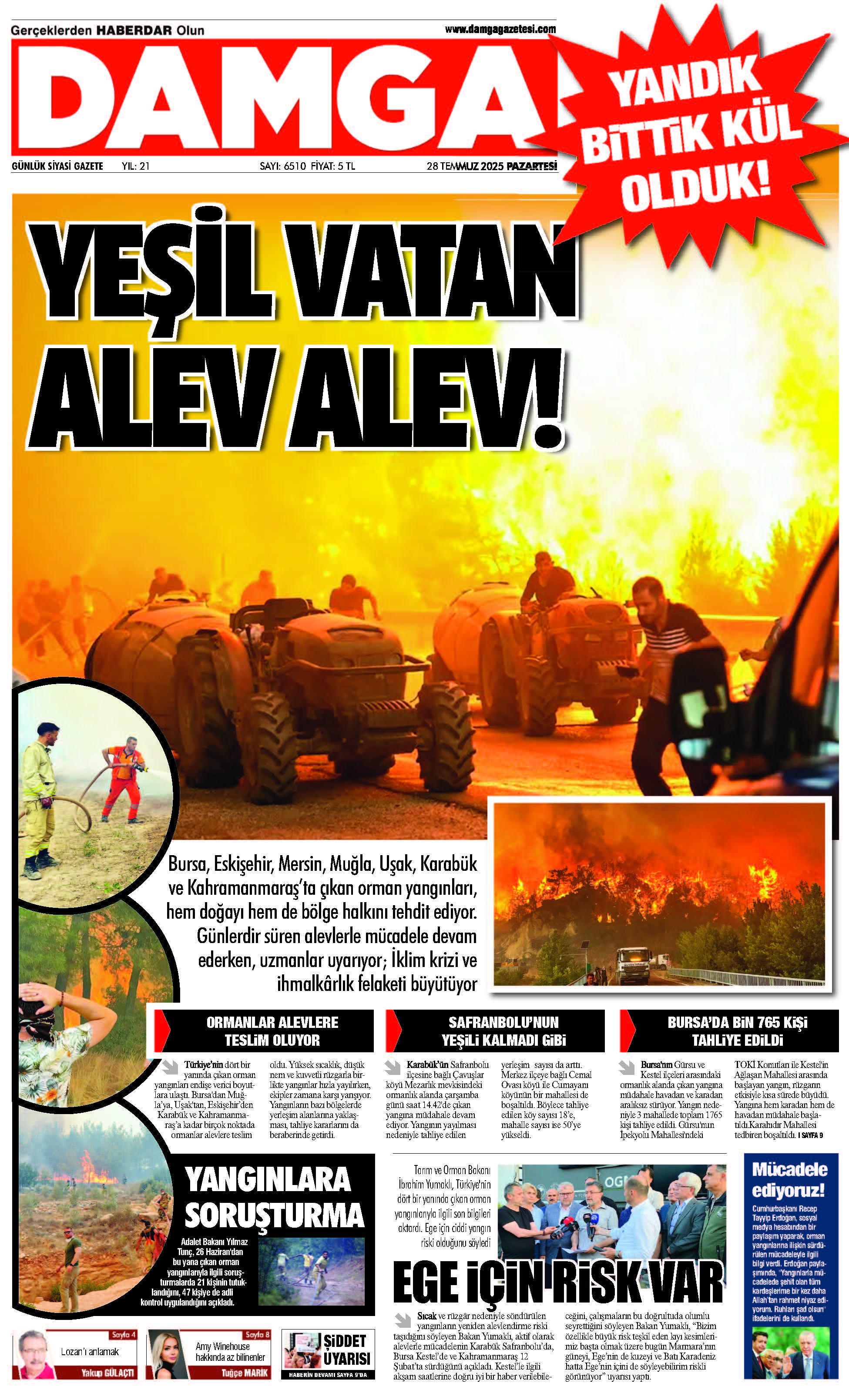https://www.damgagazetesi.com/DAMGA 28 Temmuz 2025 Pazartesi Sayfaları