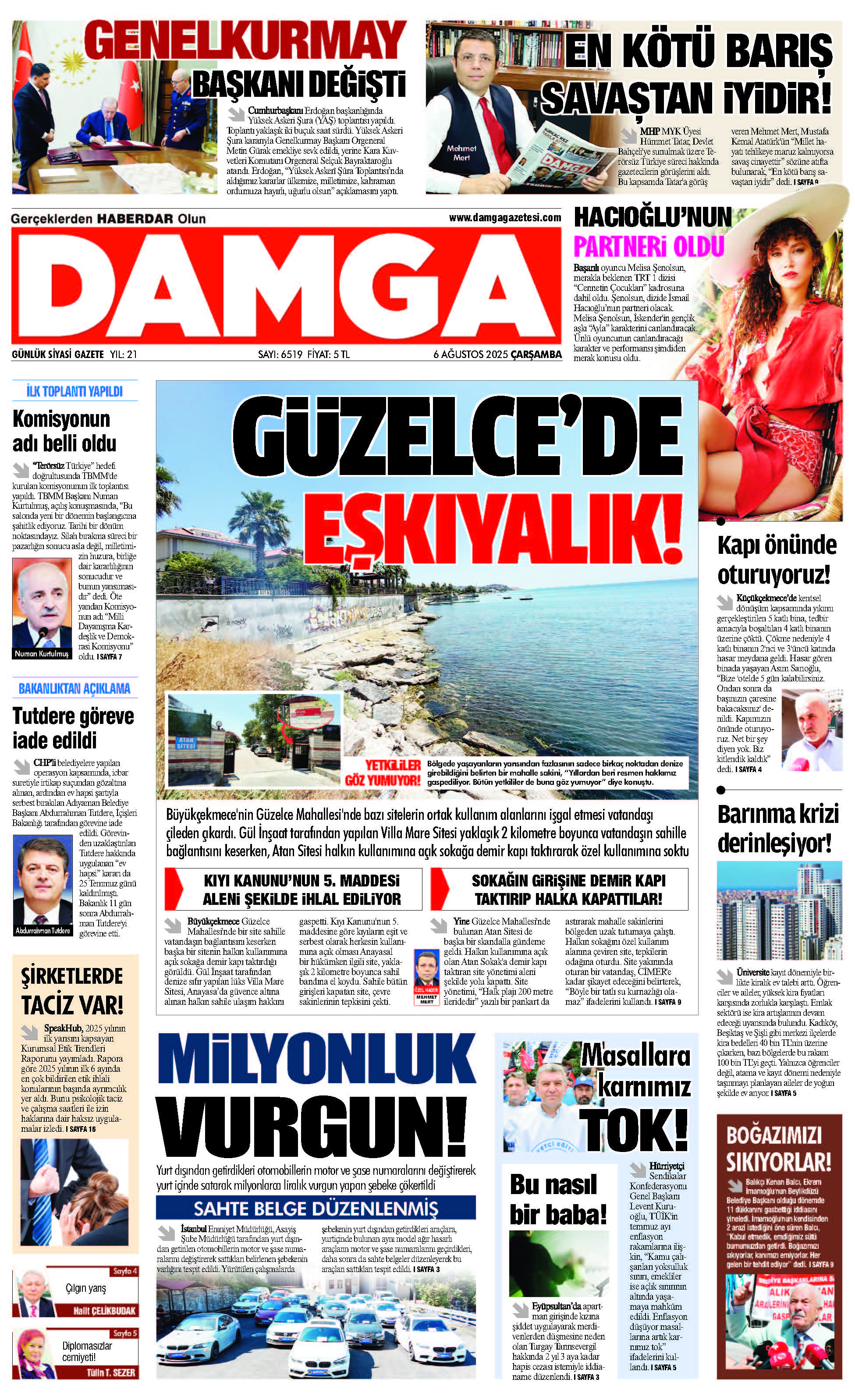 https://www.damgagazetesi.com/DAMGA 6 Ağustos 2025 Çarşamba Sayfaları