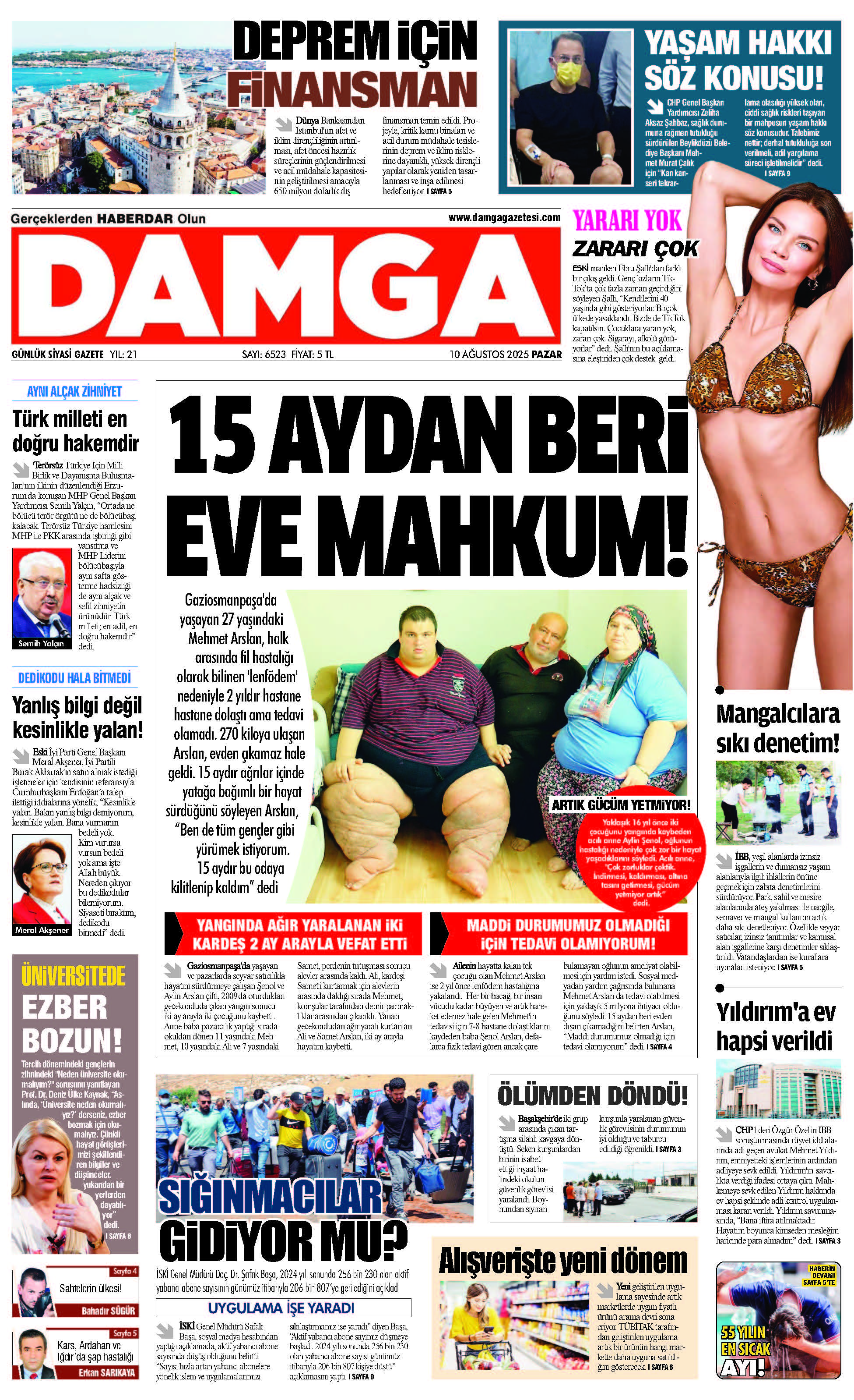 https://www.damgagazetesi.com/DAMGA 10 Ağustos 2025 Pazar Sayfaları