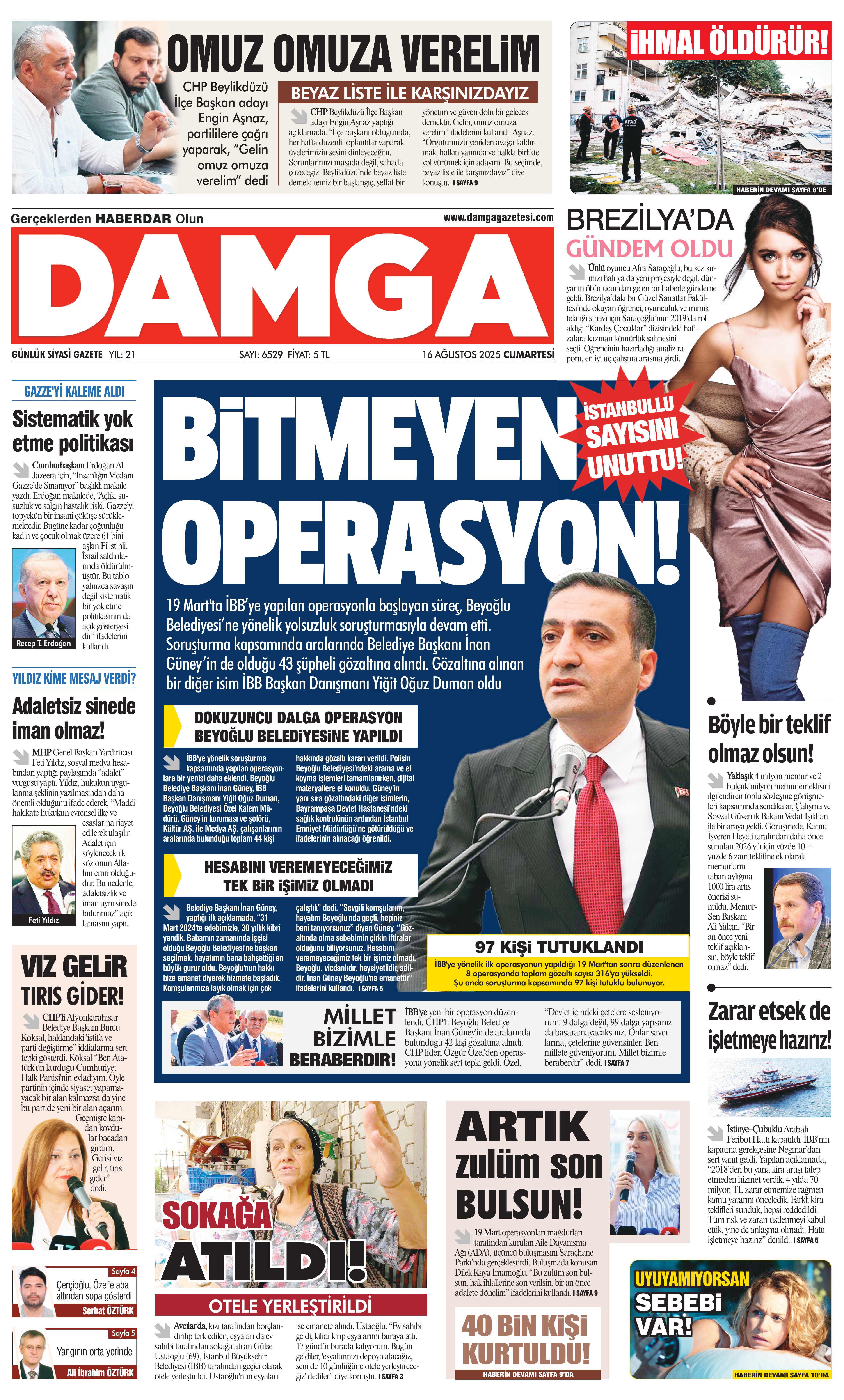 https://www.damgagazetesi.com/DAMGA 16 Ağustos Cumartesi Sayfaları