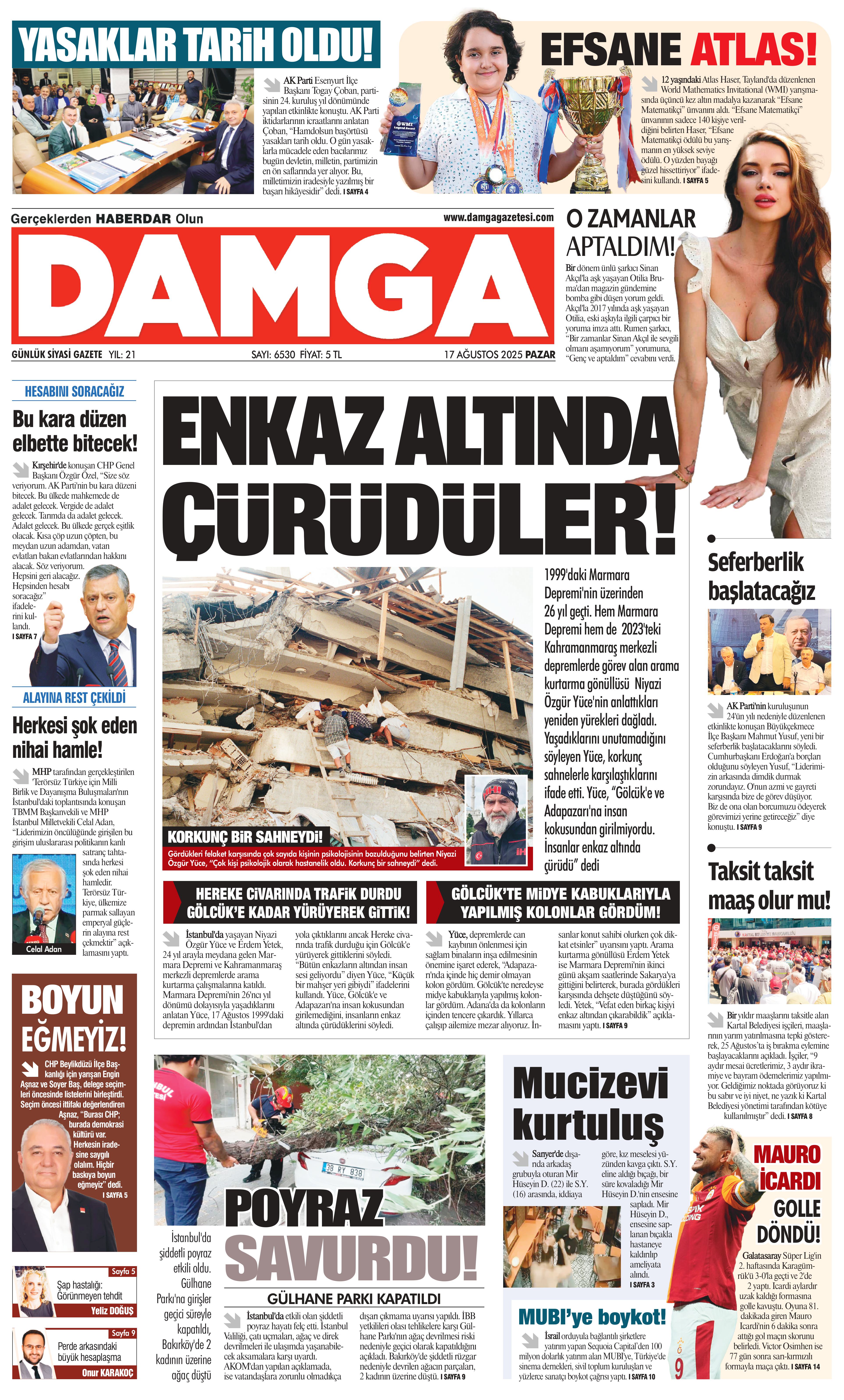 https://www.damgagazetesi.com/DAMGA 17 Ağustos Pazar Sayfaları