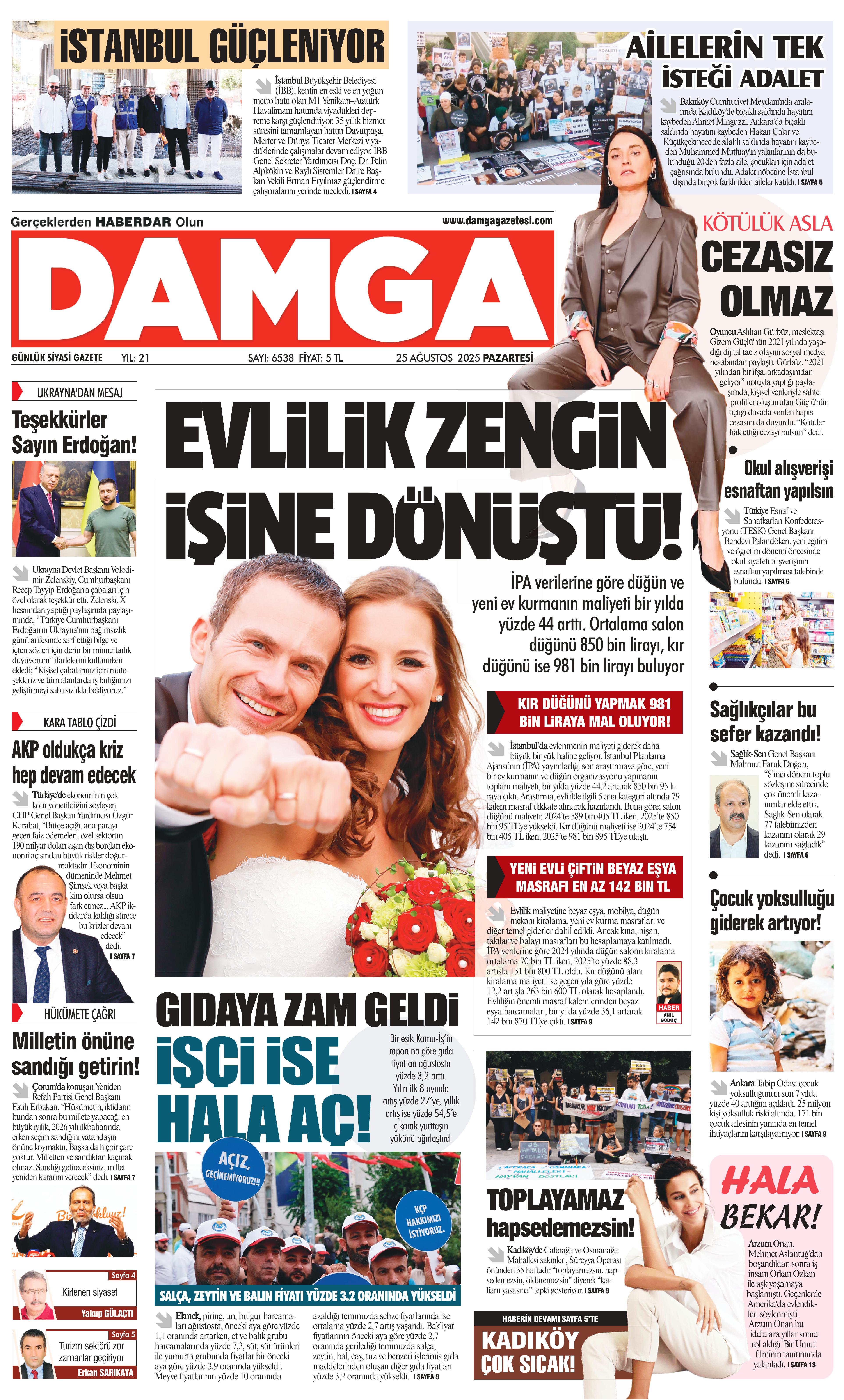 https://www.damgagazetesi.com/DAMGA 25 Ağustos Pazartesi Sayfaları