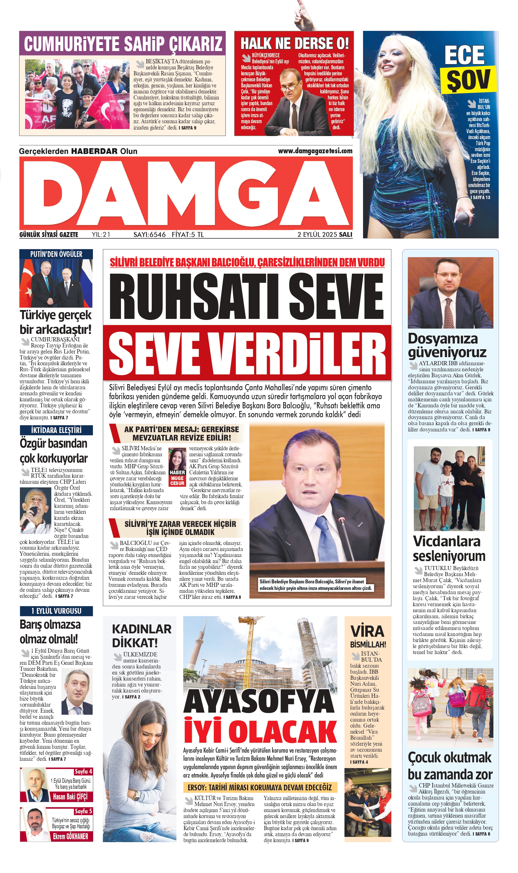 https://www.damgagazetesi.com/DAMGA 2 Eylül Salı Sayfaları