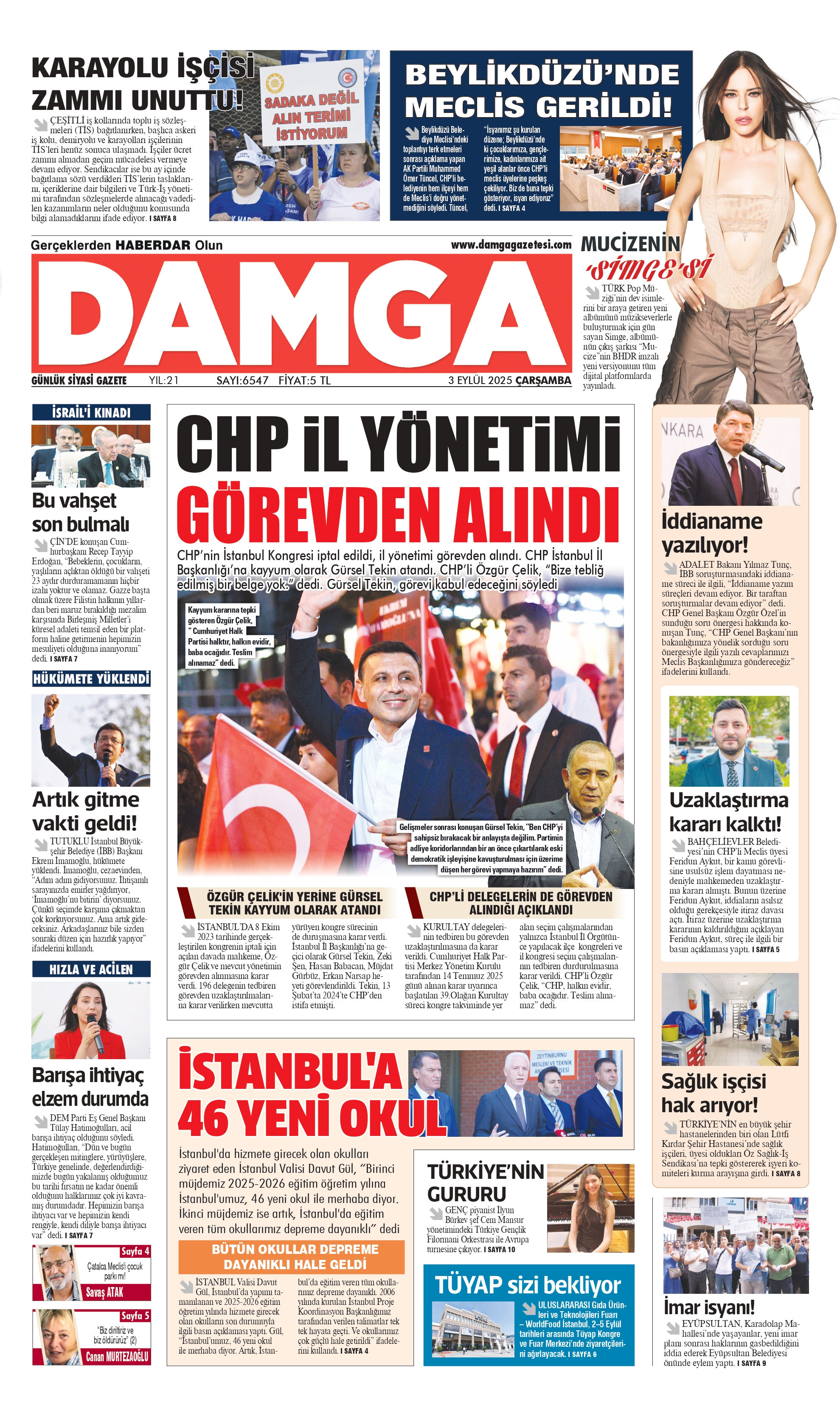 https://www.damgagazetesi.com/DAMGA 3 Eylül Çarşamba Sayfaları