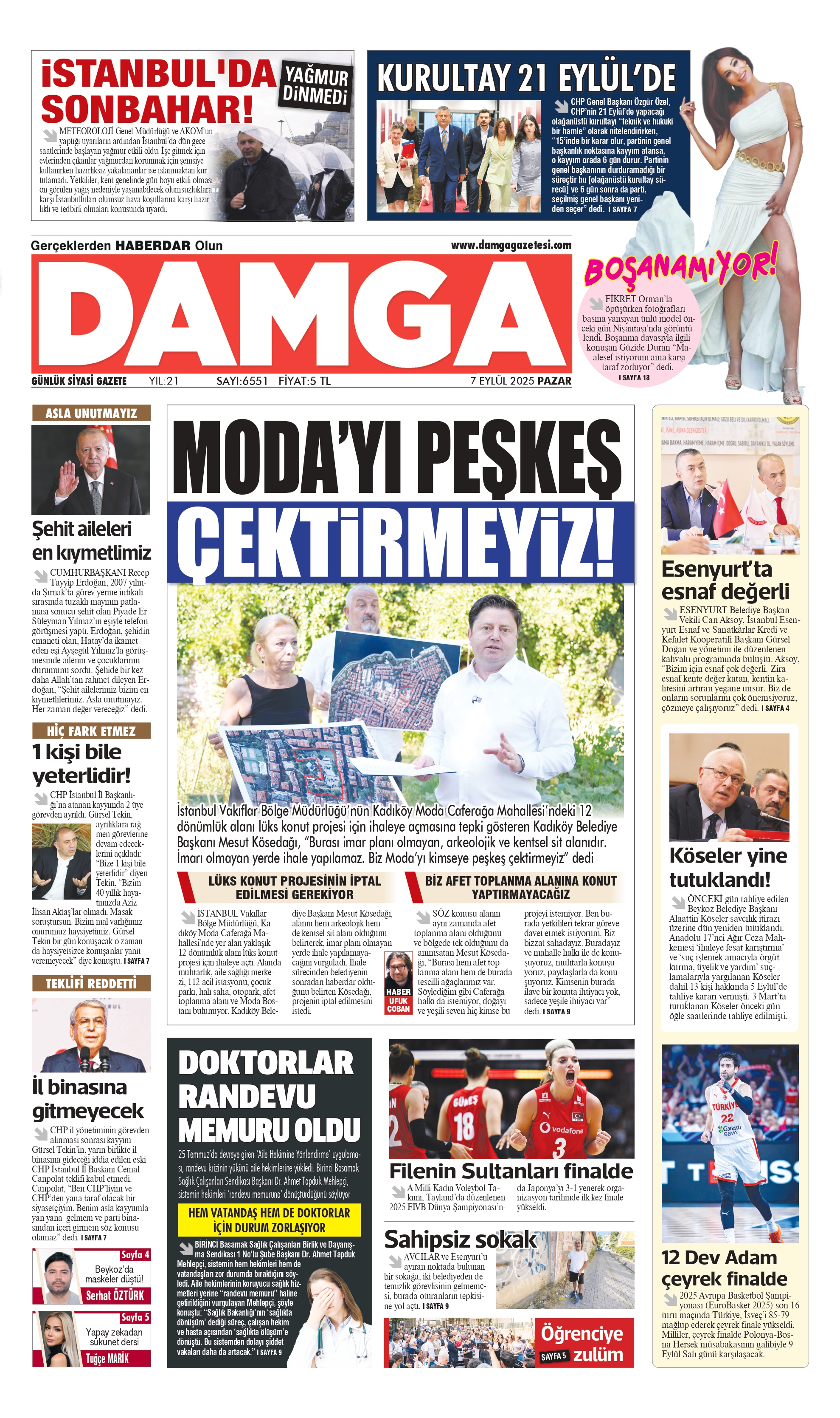 https://www.damgagazetesi.com/DAMGA 7 Eylül Pazar Sayfaları