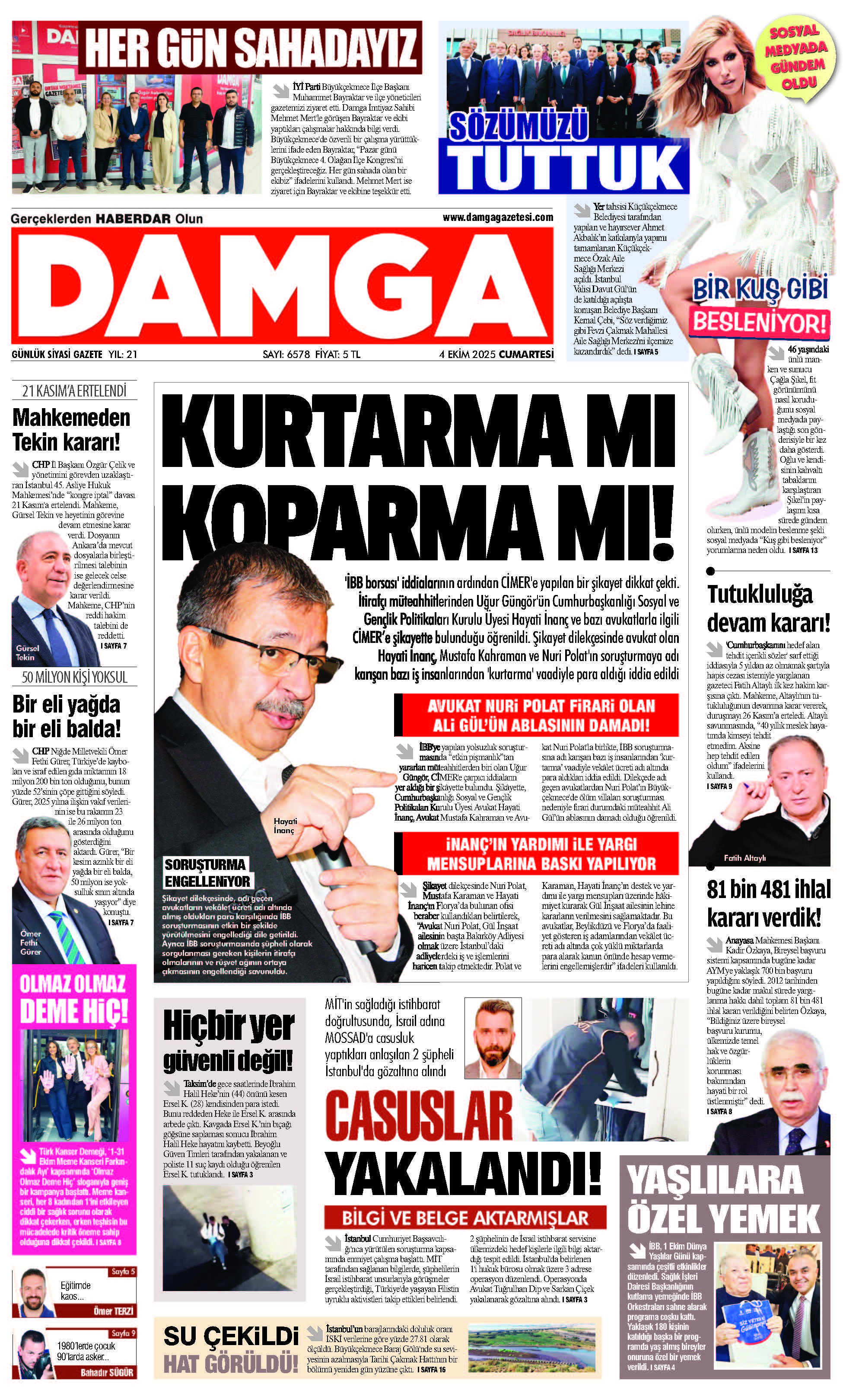 https://www.damgagazetesi.com/DAMGA 4 Ekim Cumartesi Sayfaları